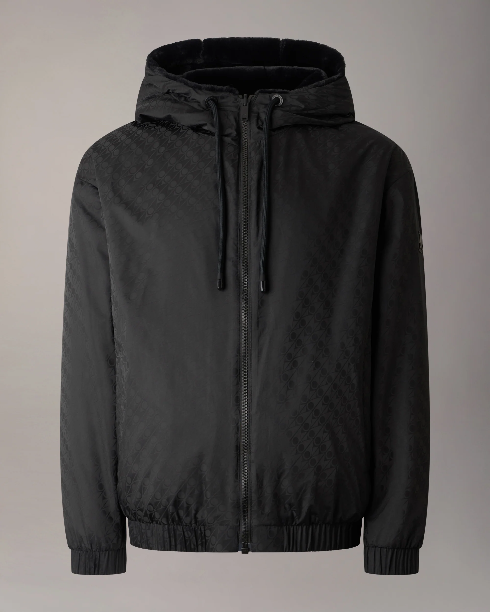 BORDEN BUNNY REVERSIBLE MONOGRAM HOODIE-BLACK/BLACK MONOGRAM - Image 8