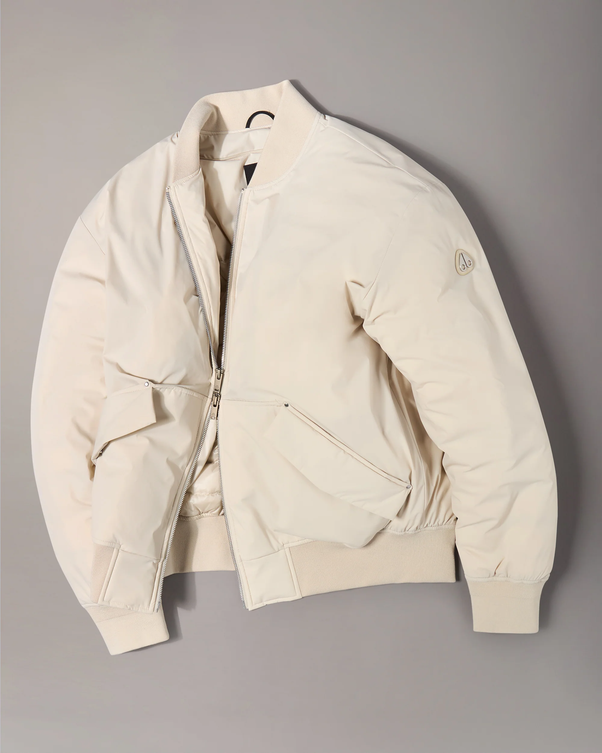 BRIXTON DOWN BOMBER JACKET-ALABASTER - Image 7
