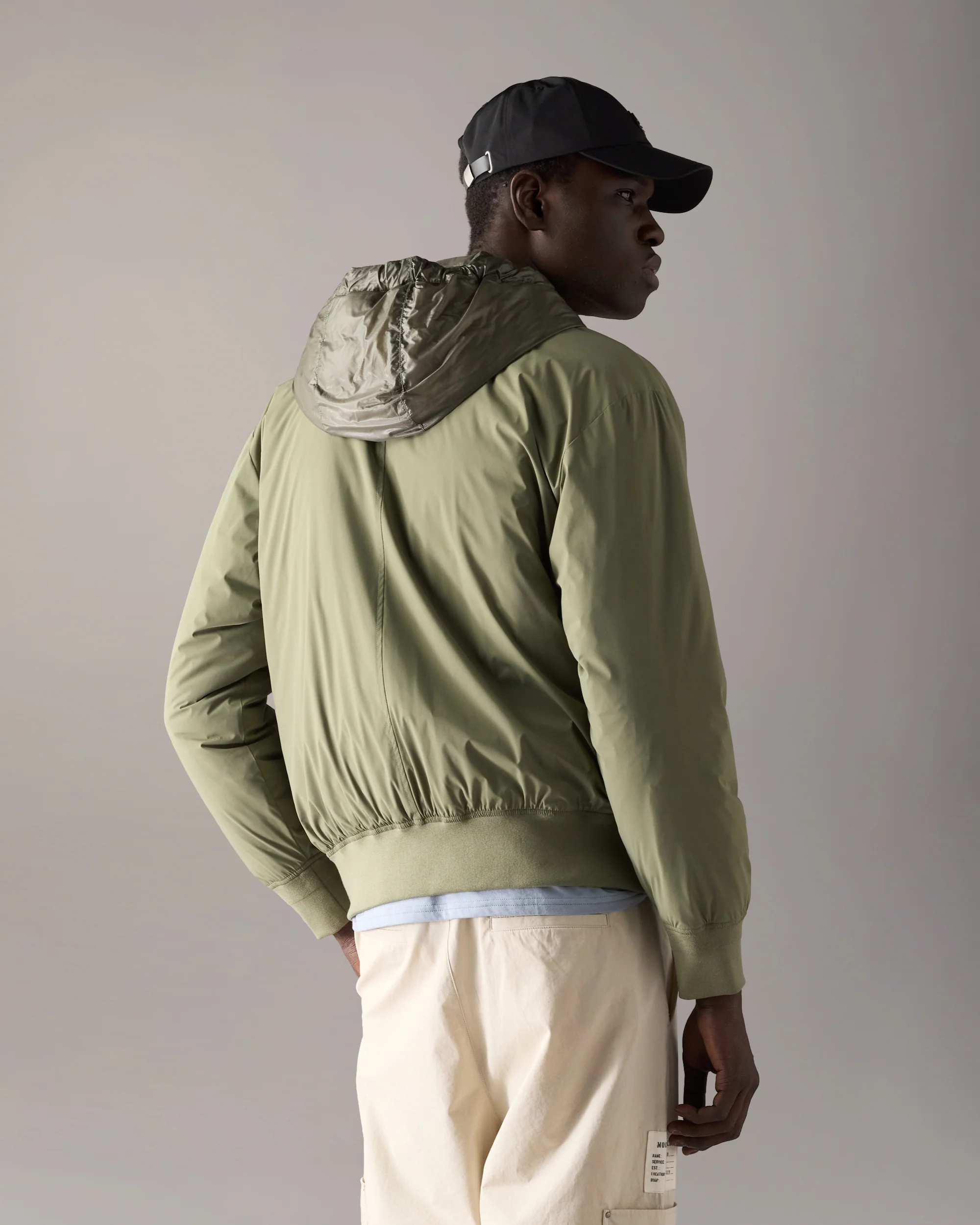 BRIXTON DOWN BOMBER JACKET-ARTICHOKE - Image 3