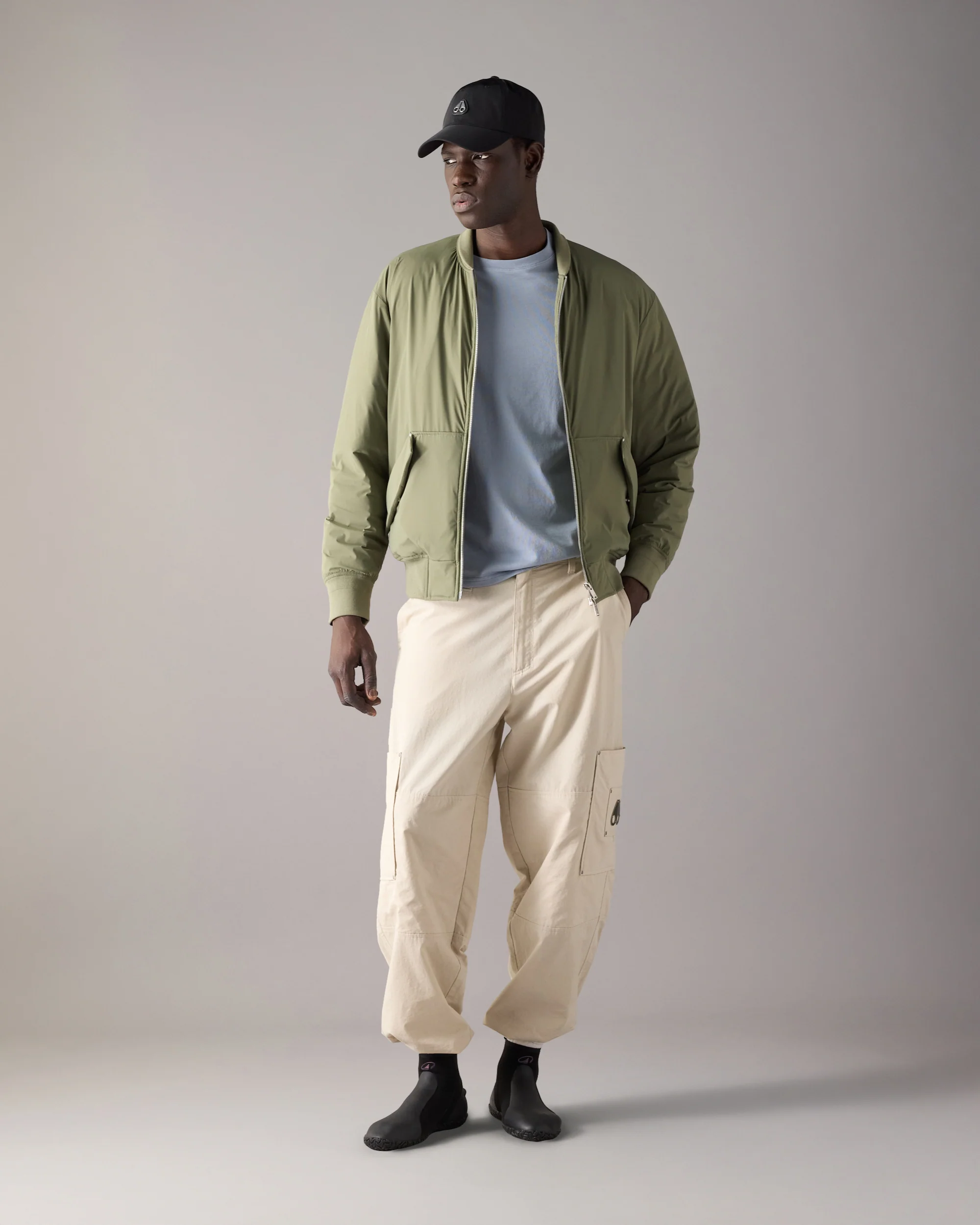 BRIXTON DOWN BOMBER JACKET-ARTICHOKE - Image 6