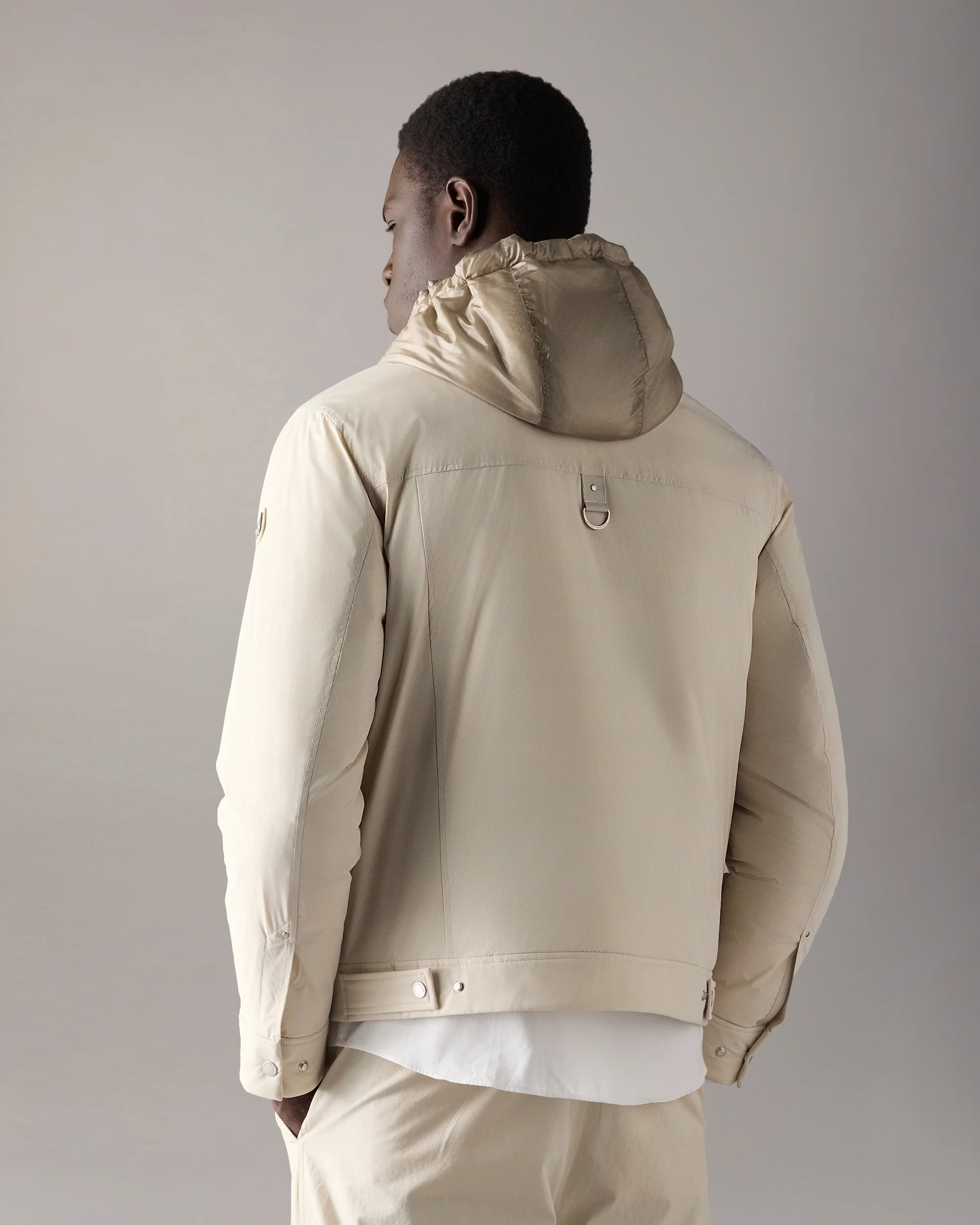 BRIXTON DOWN TRUCKER JACKET-ALABASTER - Image 3