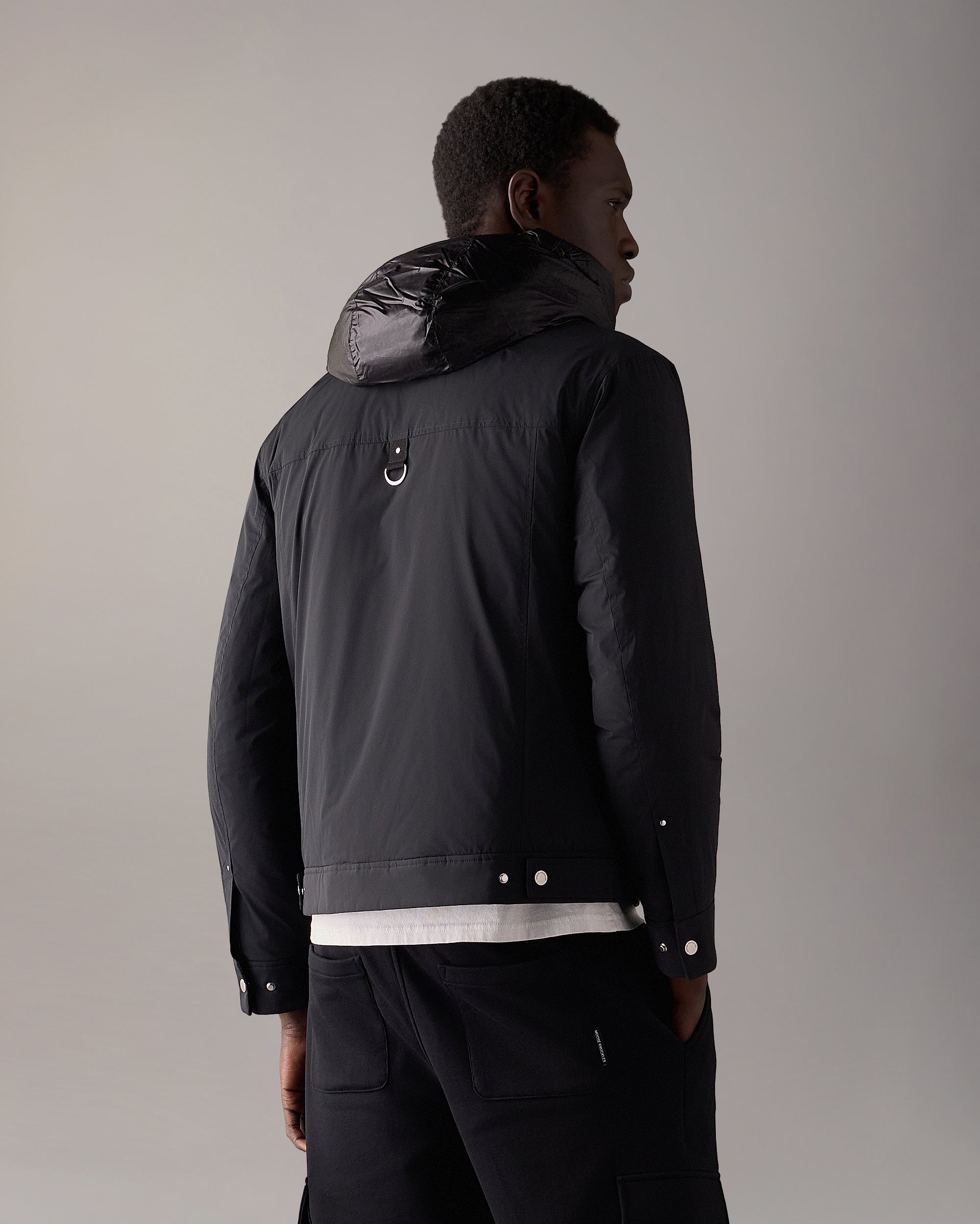 BRIXTON DOWN TRUCKER JACKET-BLACK - Image 3