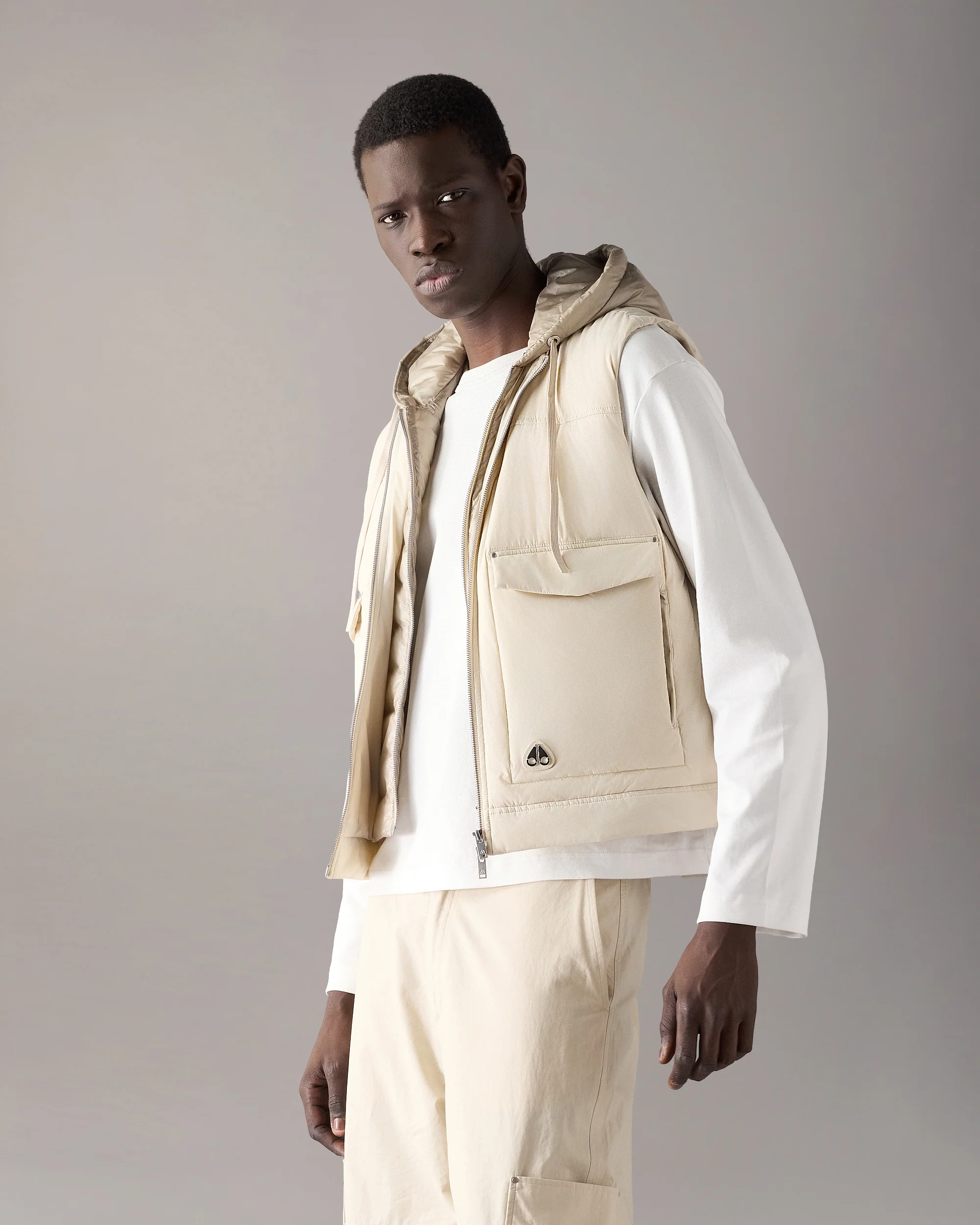 BRIXTON DOWN VEST-ALABASTER - Image 2
