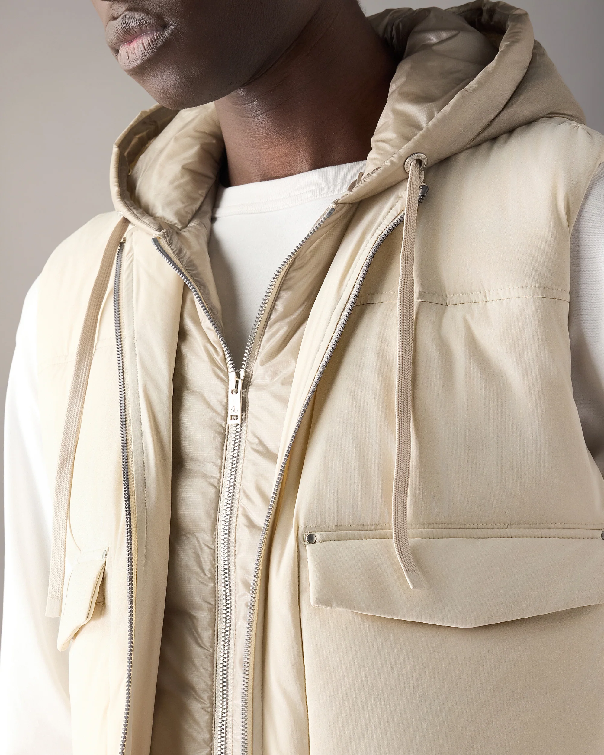 BRIXTON DOWN VEST-ALABASTER - Image 7