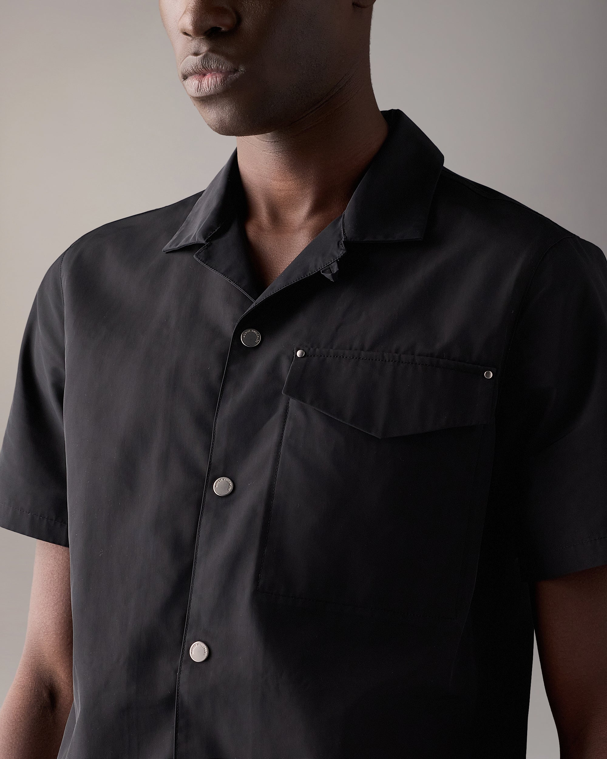 CHARLESBOURG BOWLING SHIRT-BLACK - Image 5