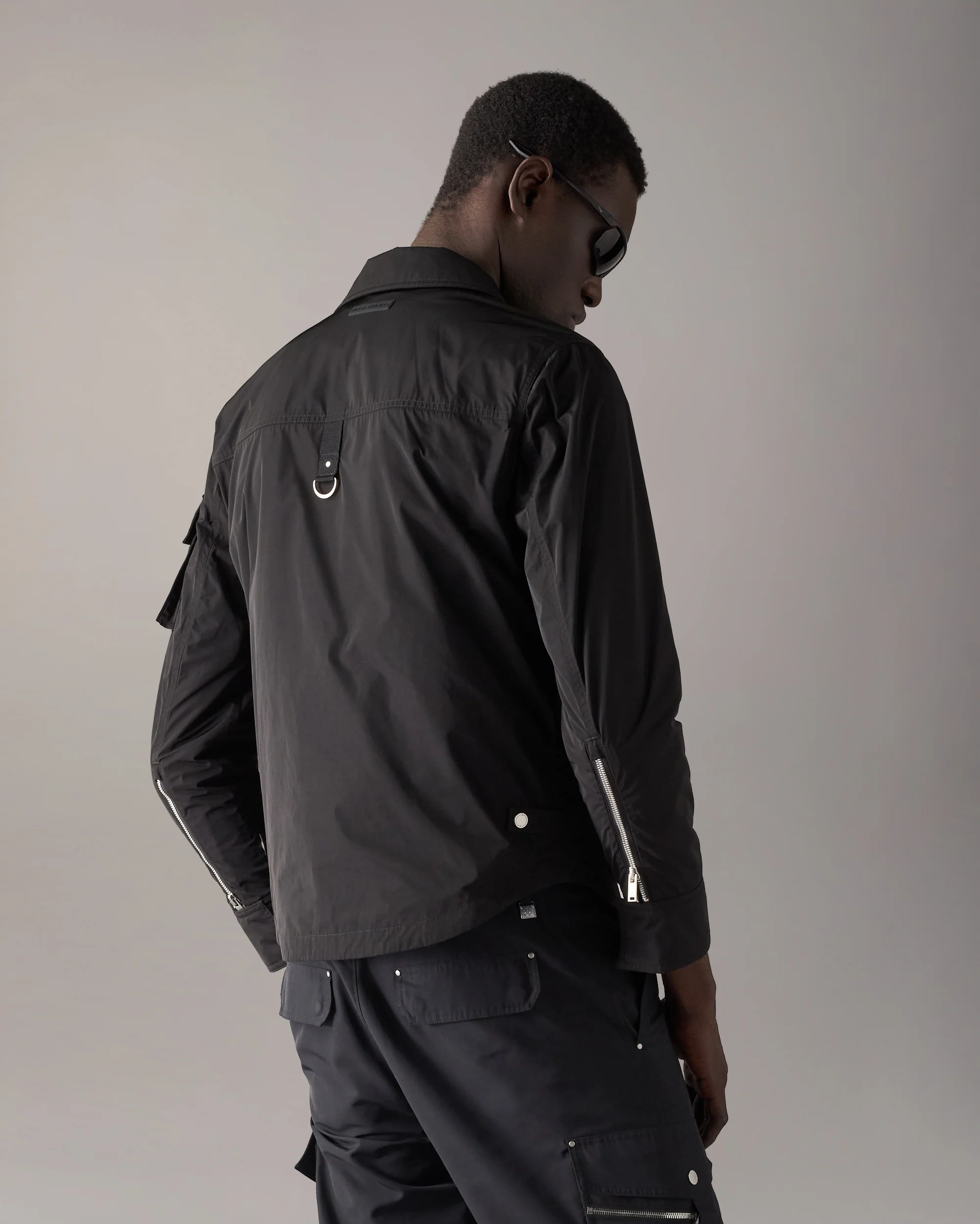 CHARLESBOURG SHIRT JACKET-BLACK - Image 3