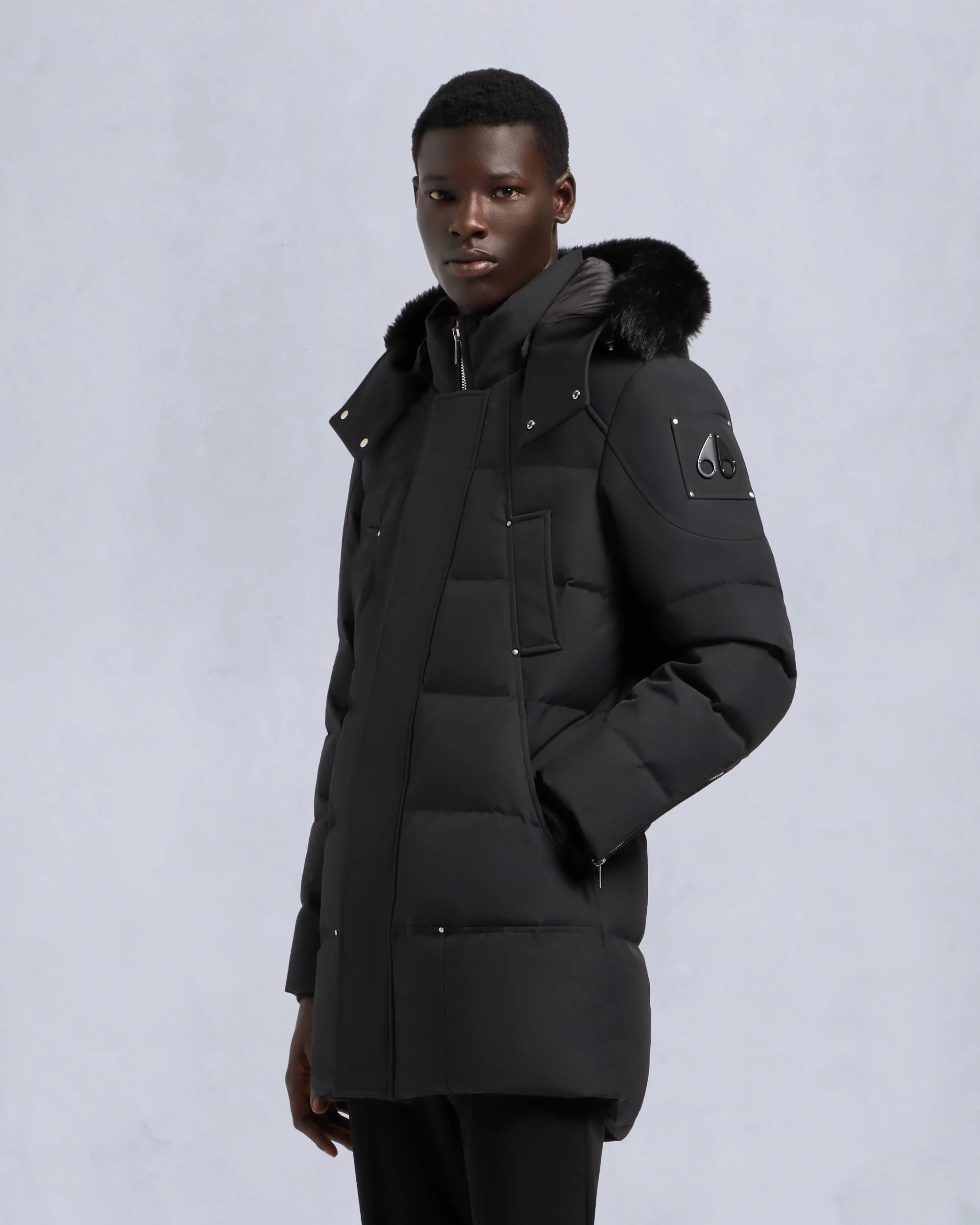 CLOUD SHEARLING PARKA-BLACK/BLACK - Image 2