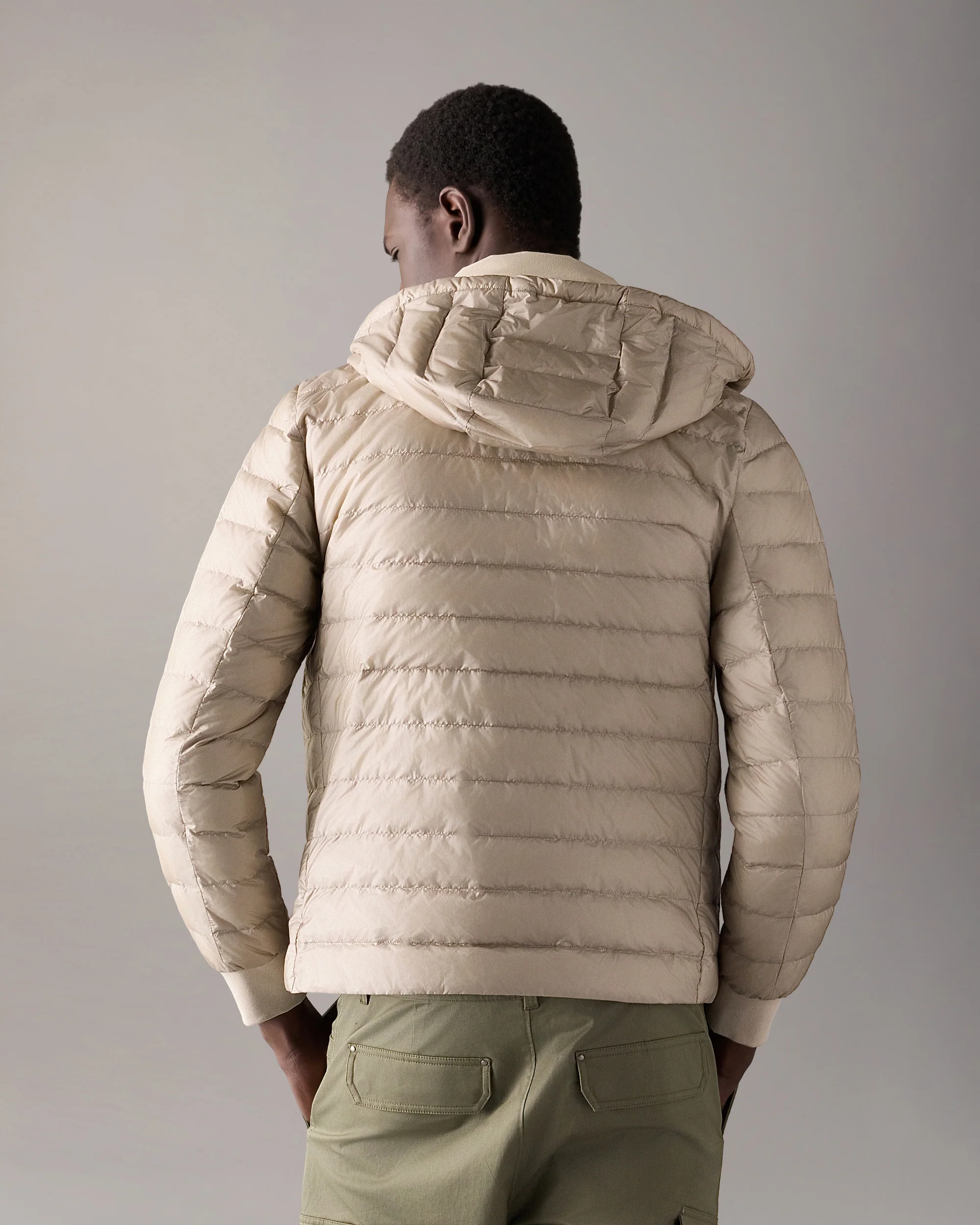 CLOUD WALKER AIR DOWN HOODIE-ALABASTER - Image 3