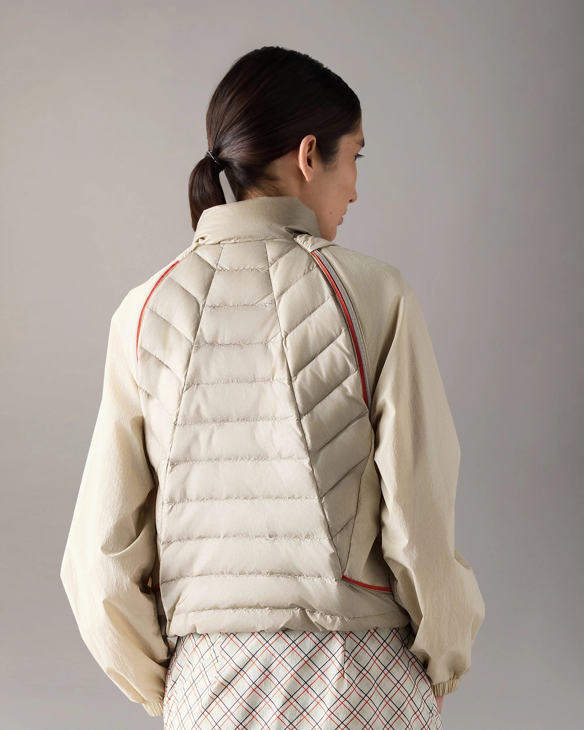 CLOUD WALKER AIR DOWN HYBRID JACKET-ALABASTER - Image 3