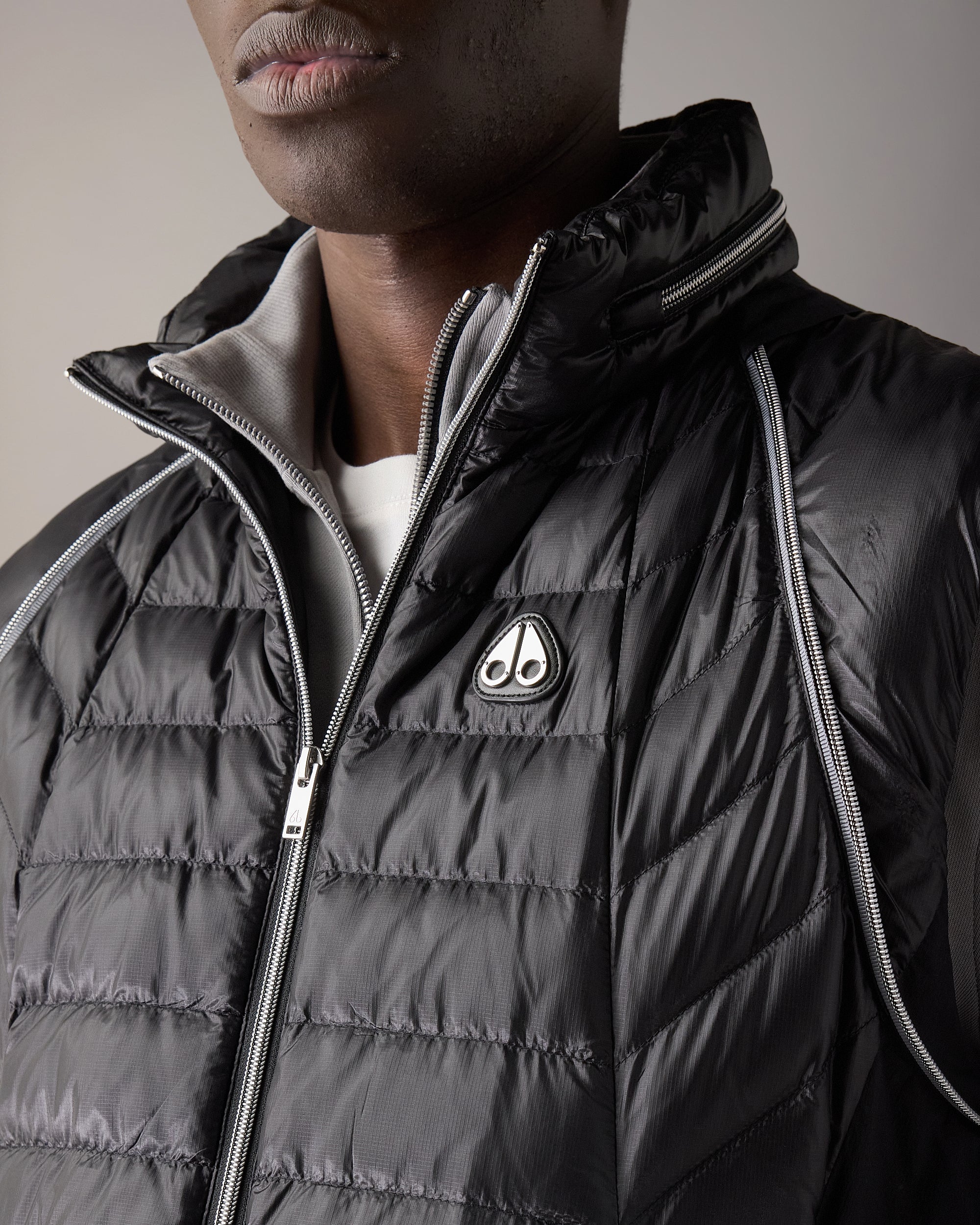 CLOUD WALKER AIR DOWN HYBRID JACKET-BLACK/BLACK - Image 7