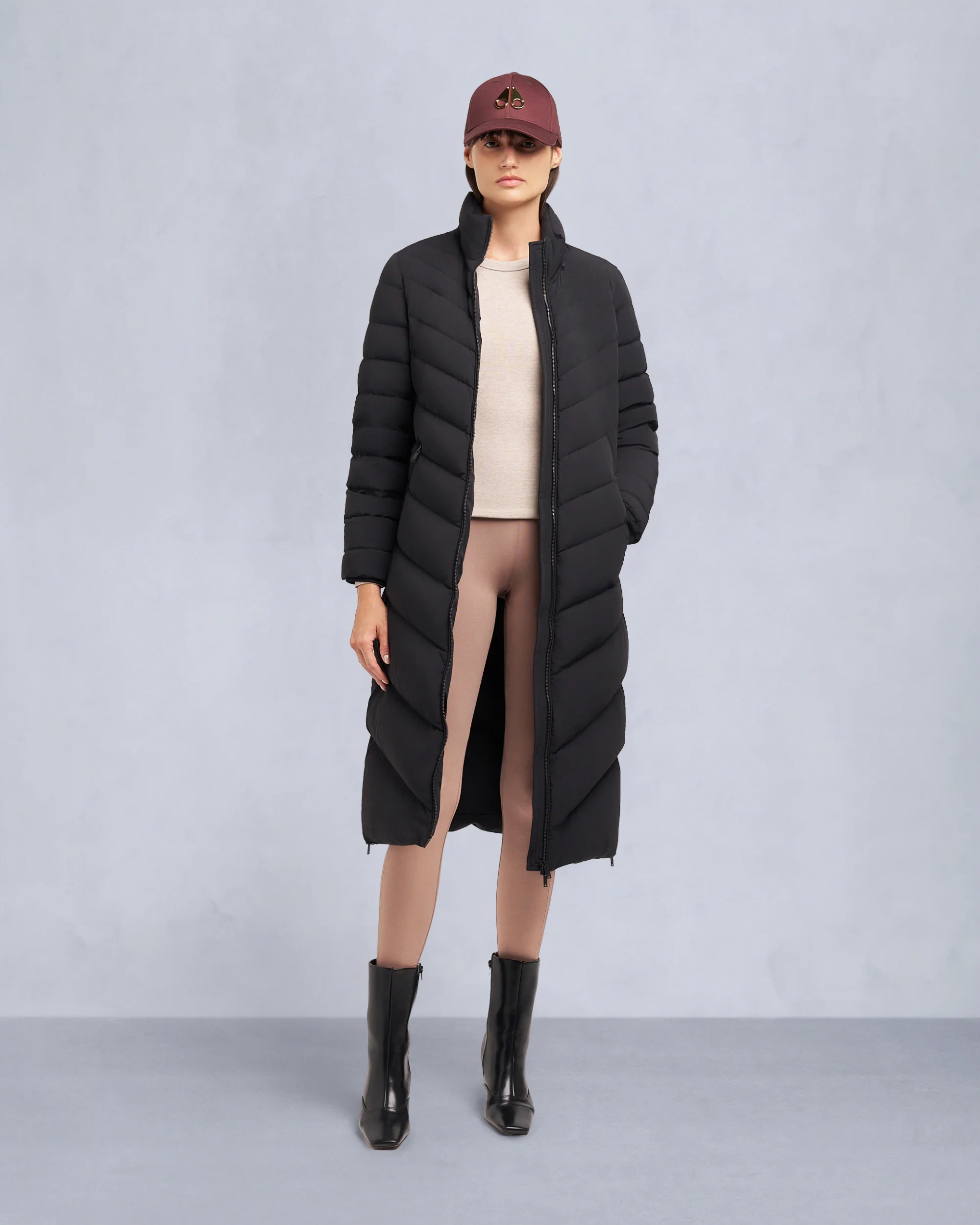COOPER LAKE SHEARLING TRIM PARKA-BLACK/BLACK - Image 7