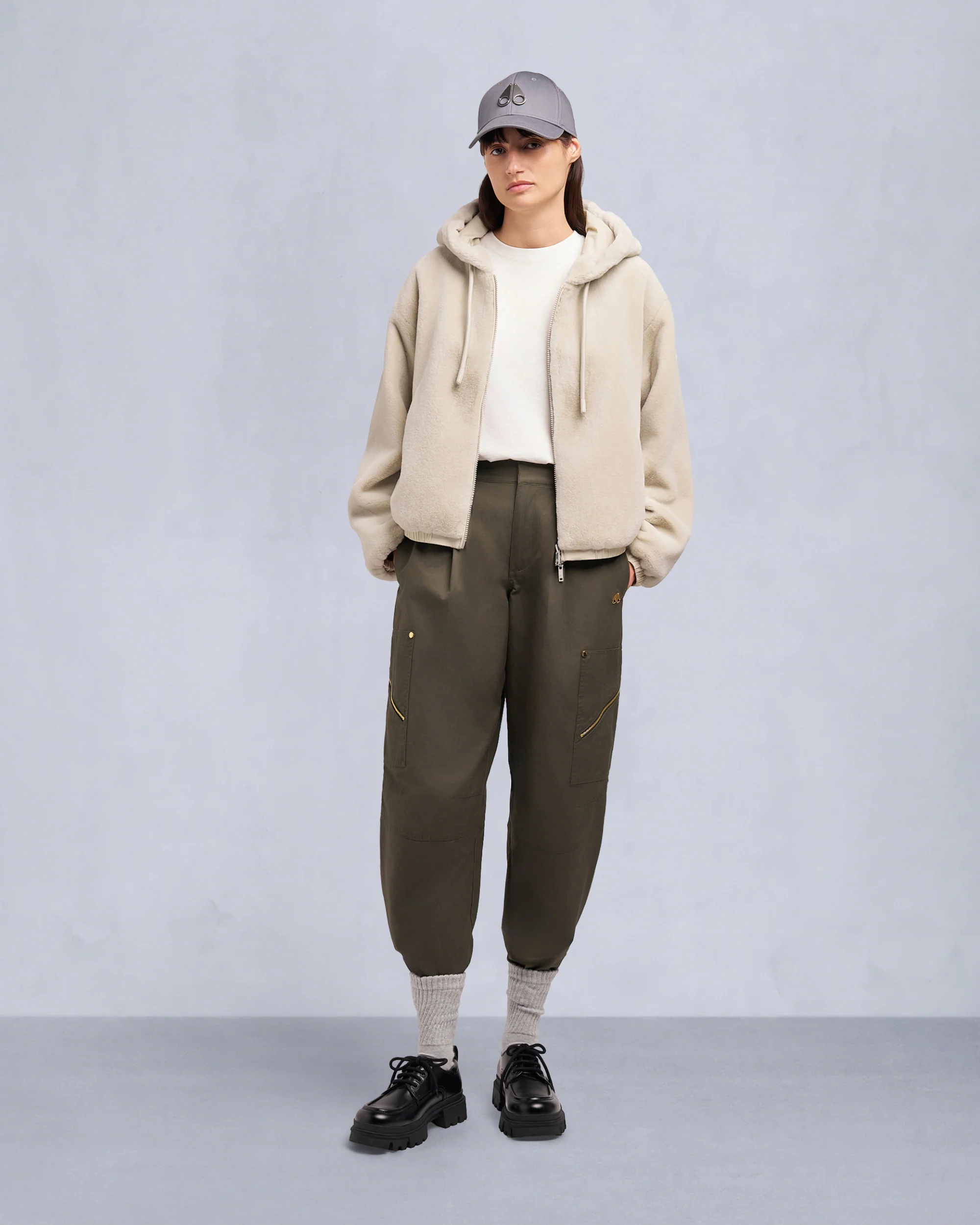 EATON BUNNY REVERSIBLE HOODIE-ALABASTER/ALABASTER - Image 6