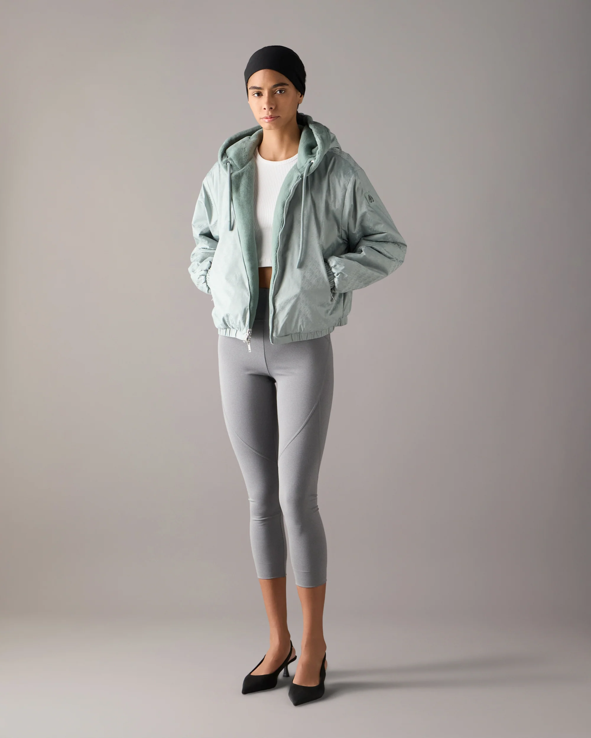 EATON BUNNY REVERSIBLE MONOGRAM HOODIE-DUSTY JADE/DUSTY JADE MONOGRAM