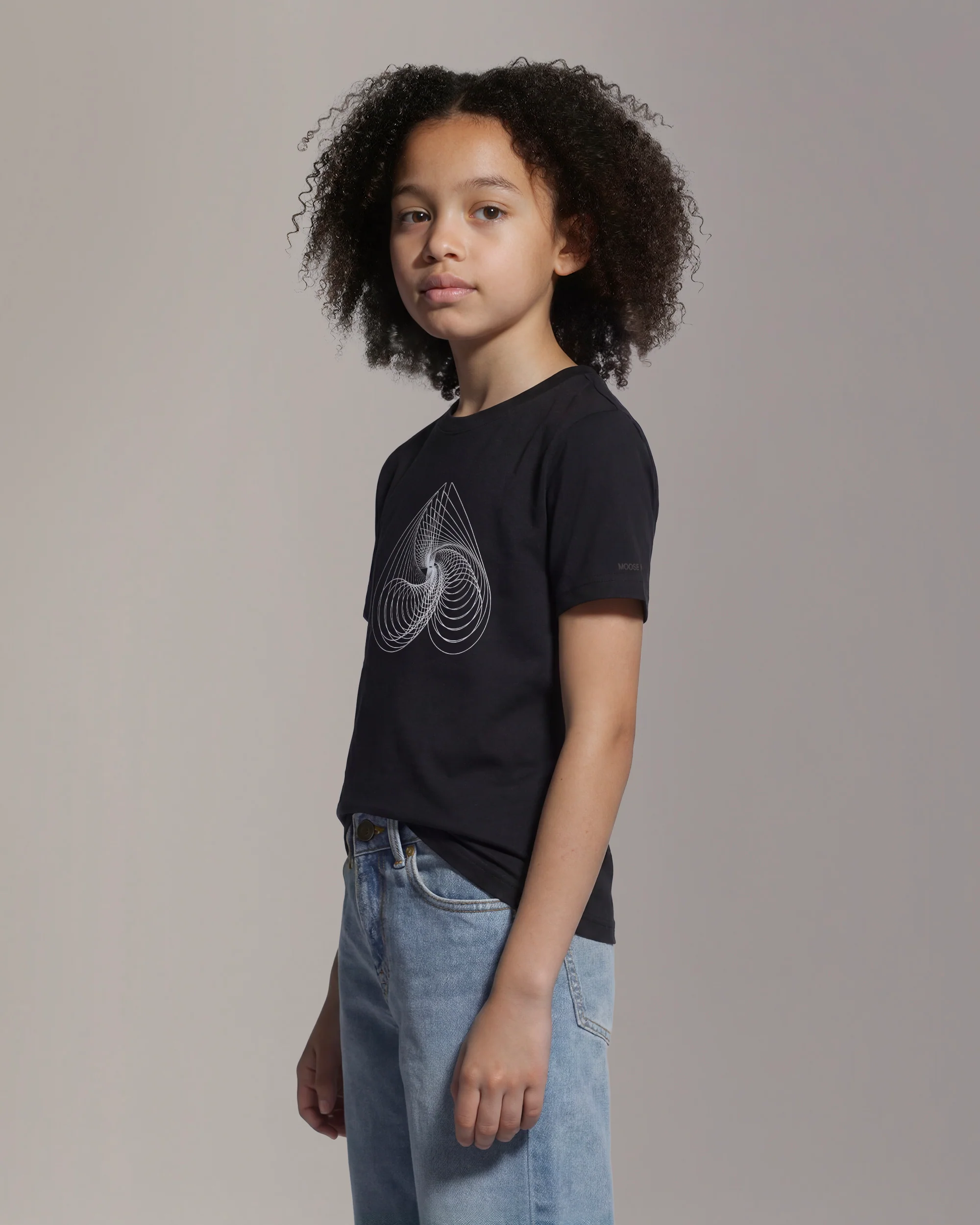 ECLIPSO PIMA COTTON LOGO T-SHIRT-BLACK/WHITE - Image 2