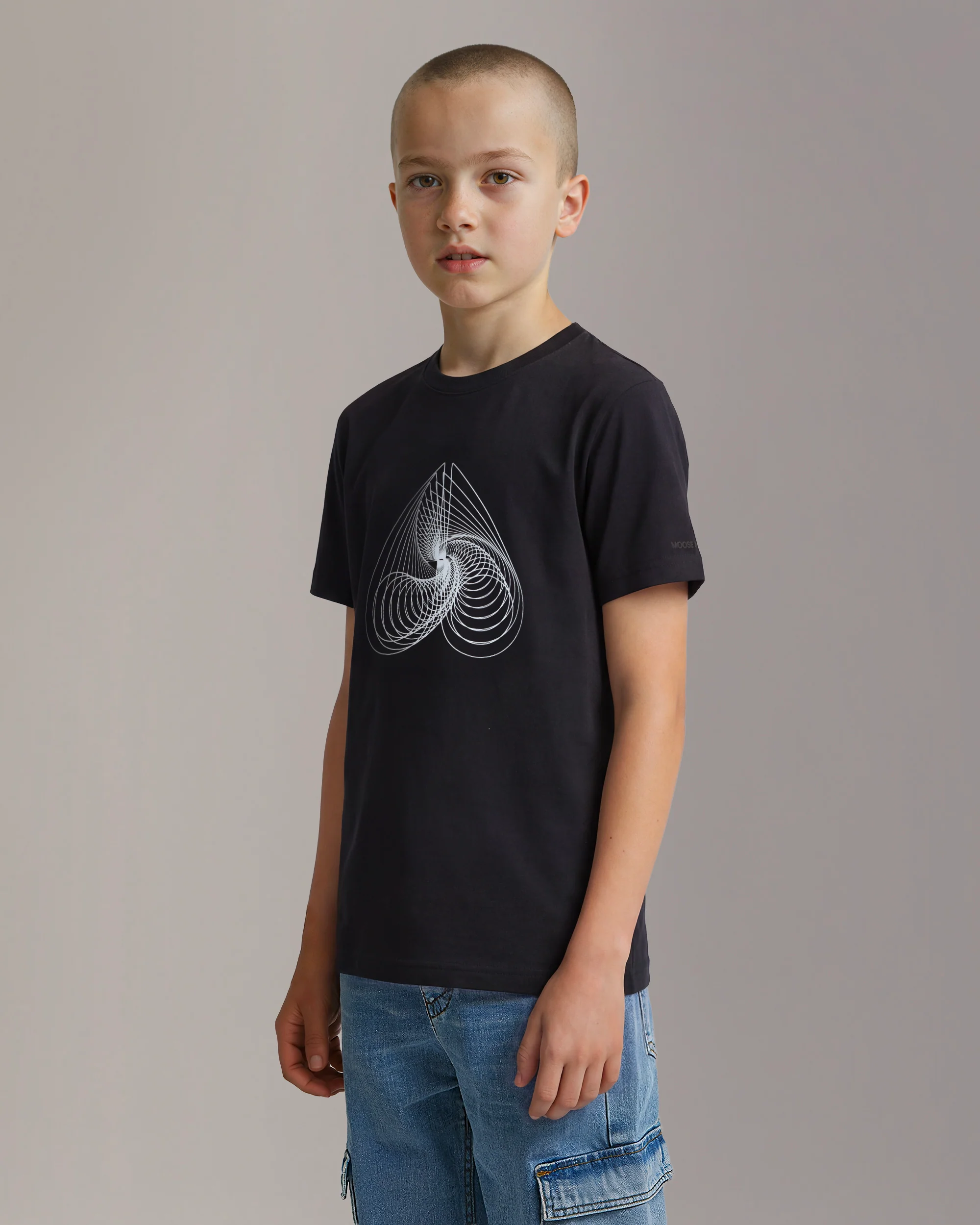 ECLIPSO PIMA COTTON LOGO T-SHIRT-BLACK/WHITE - Image 7