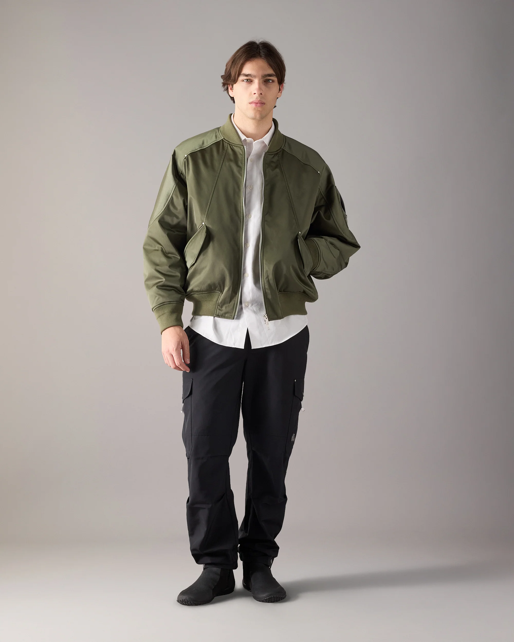 GEORGIE BOMBER JACKET-ARTICHOKE - Image 6