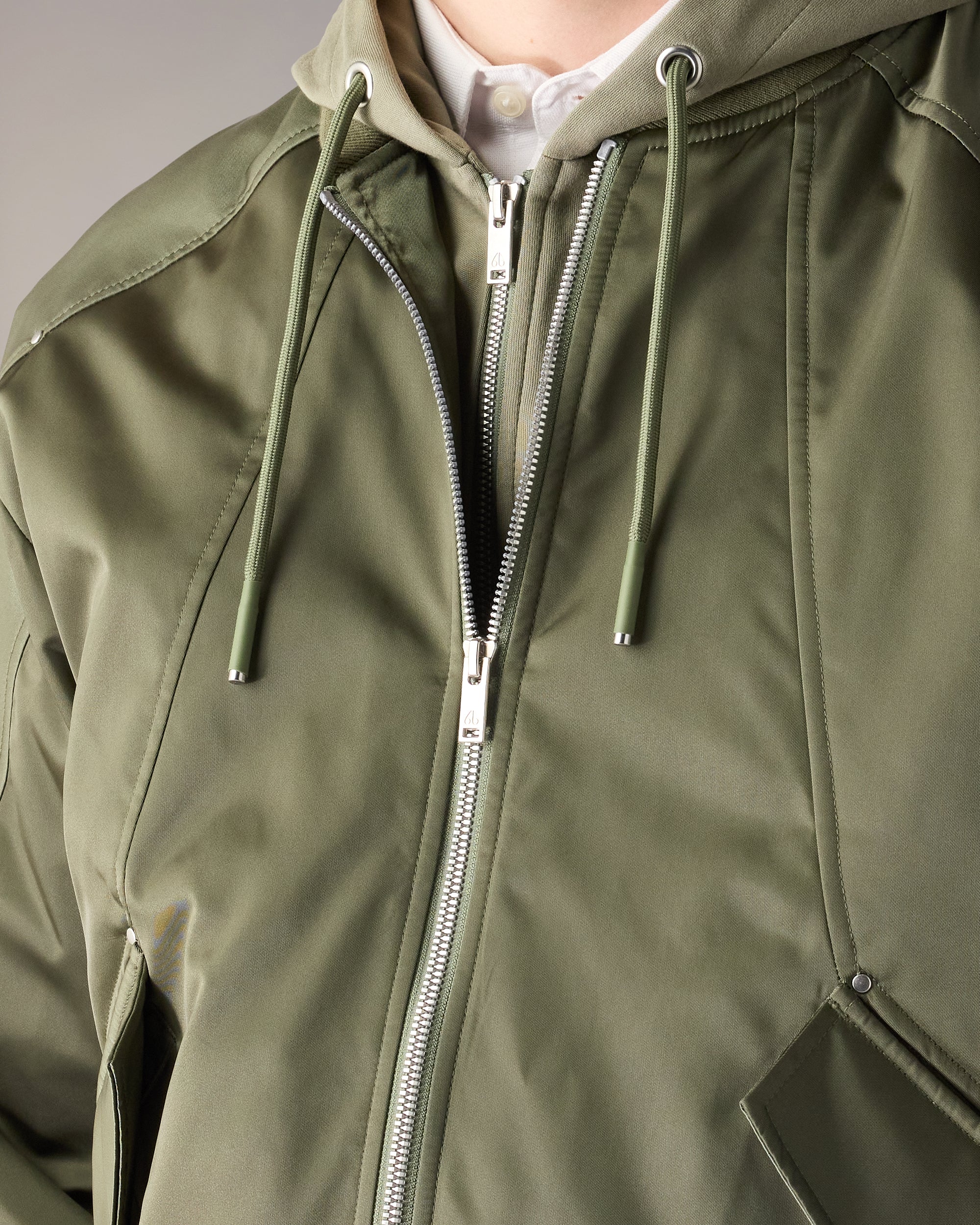 GEORGIE BOMBER JACKET-ARTICHOKE - Image 7