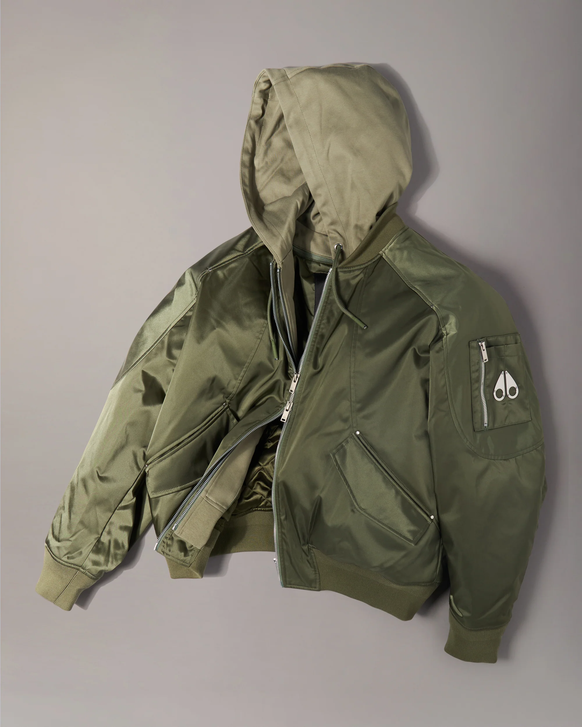 GEORGIE BOMBER JACKET-ARTICHOKE - Image 8