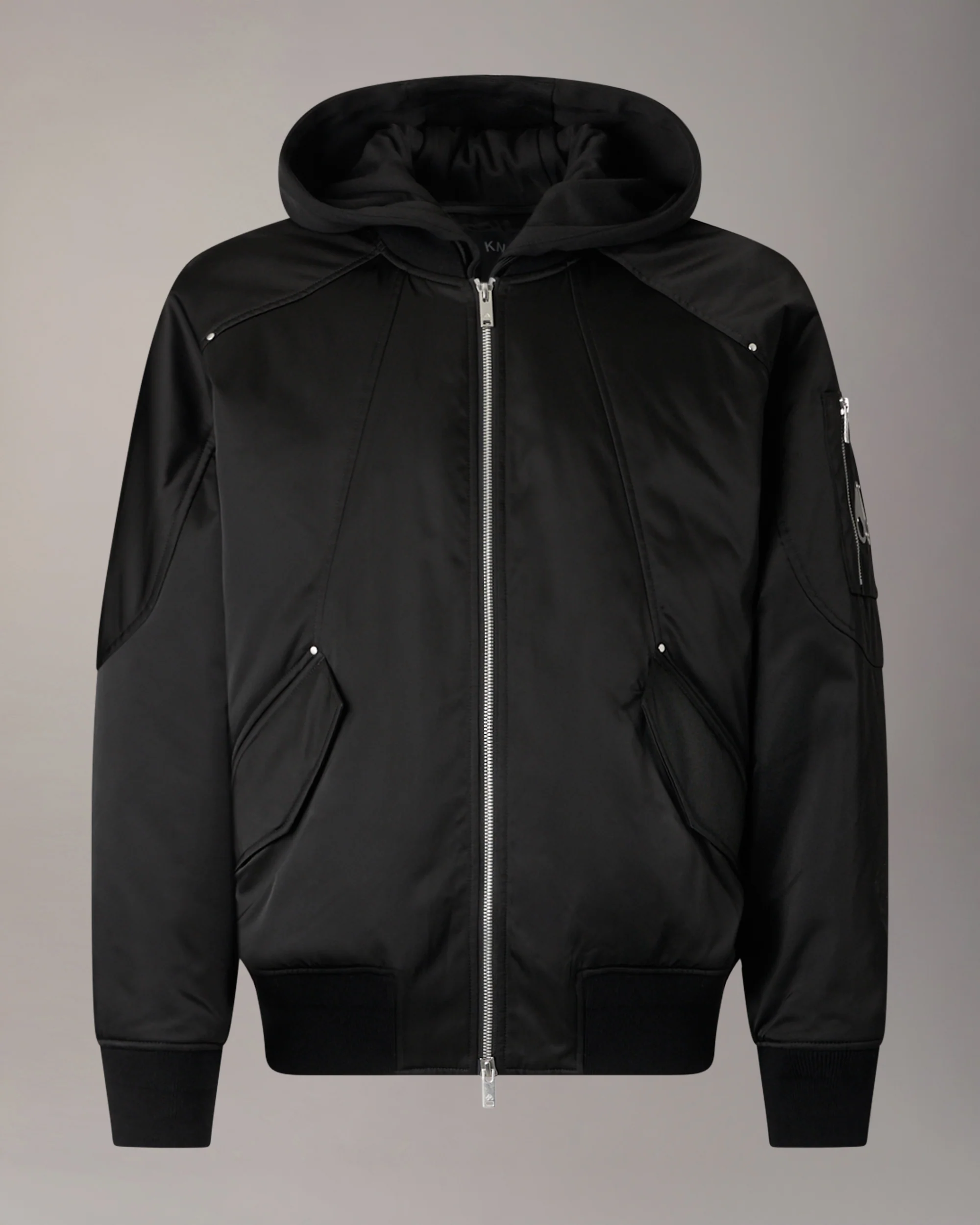 GEORGIE BOMBER JACKET-BLACK - Image 8