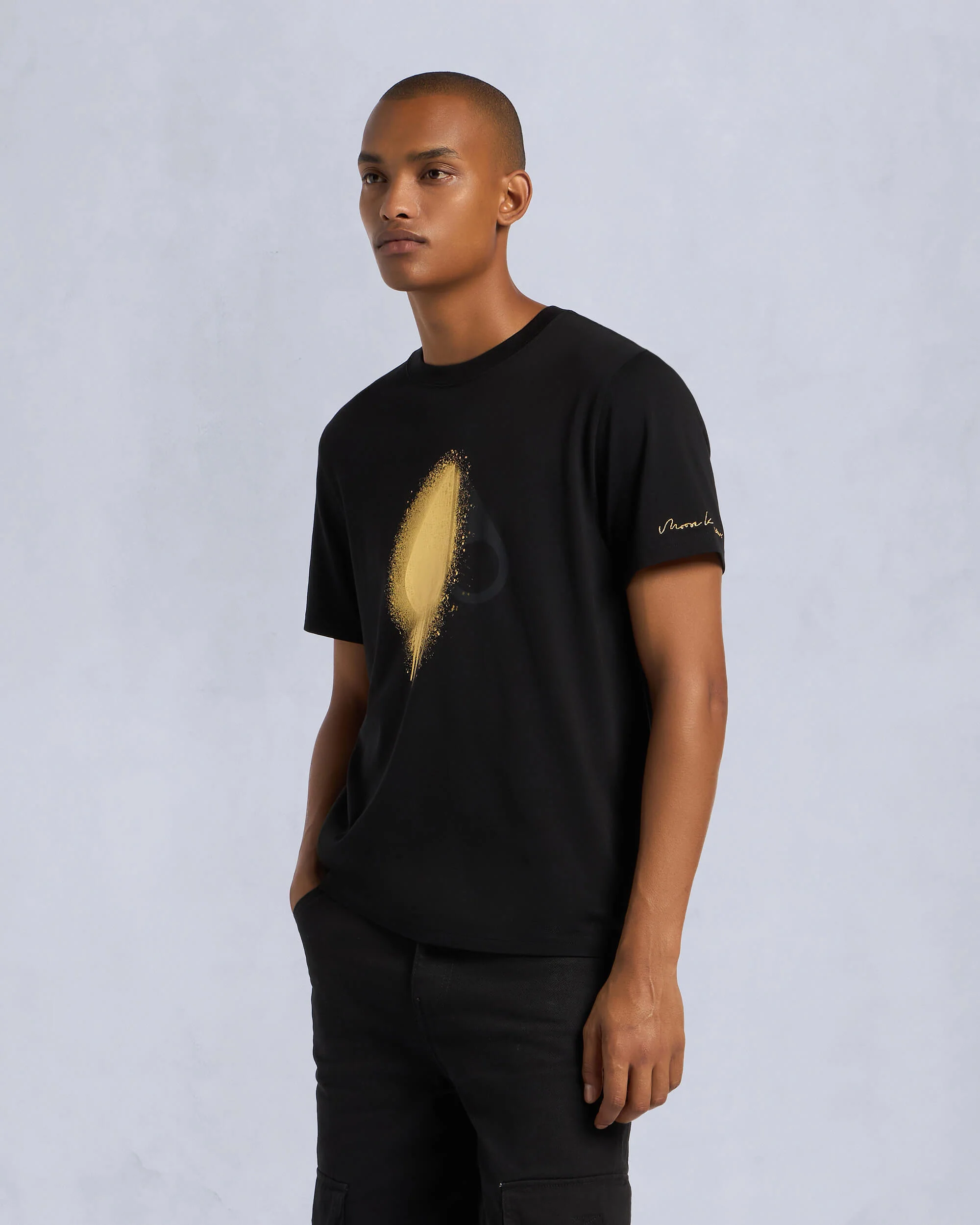 GOLD SERIES AUGUSTINE TEE-BLACK - Image 2