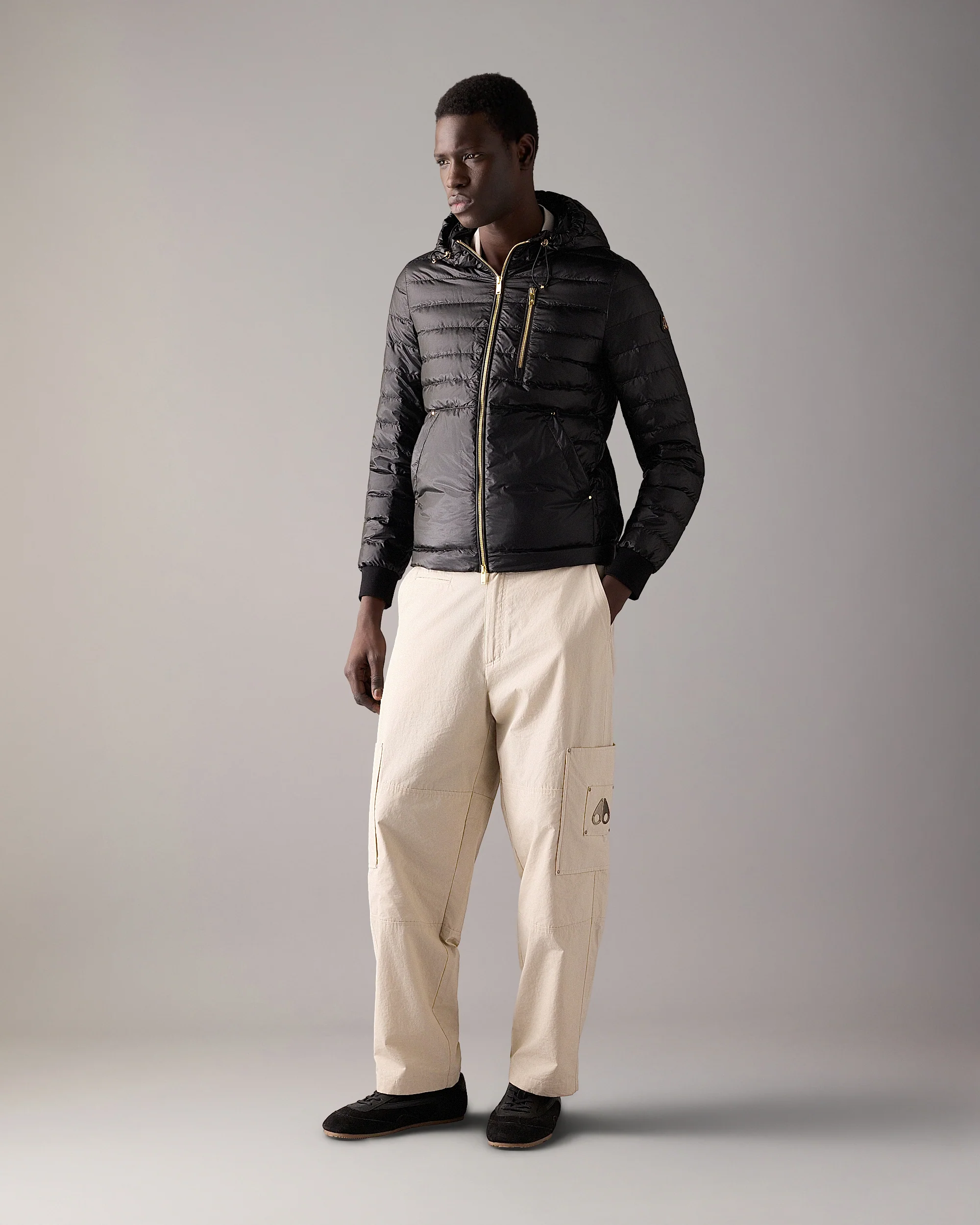 GOLD SERIES CLOUD WALKER AIR DOWN HOODIE-BLACK - Image 6