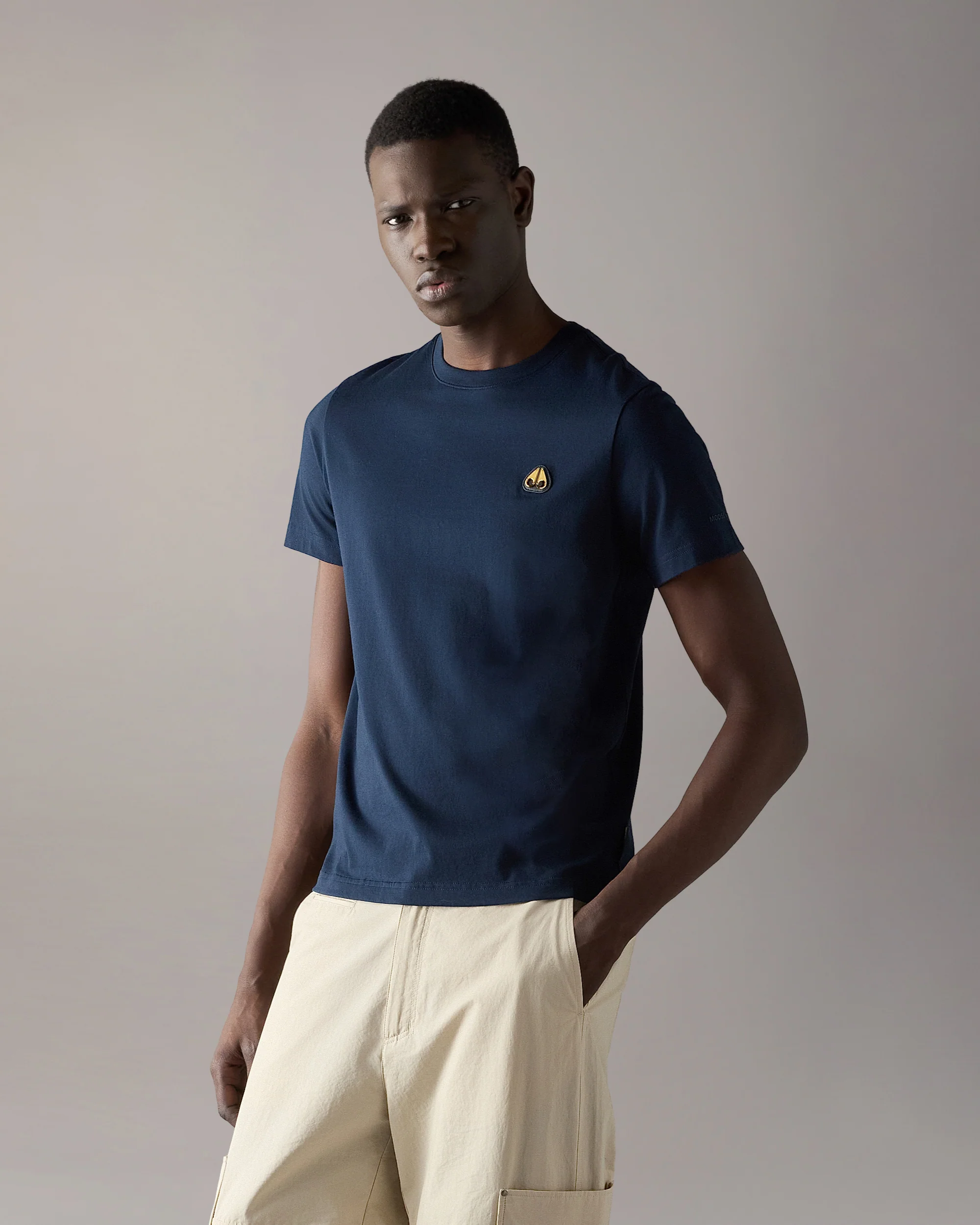 GOLD SERIES CRESCENT T-SHIRT-NAVY - Image 2