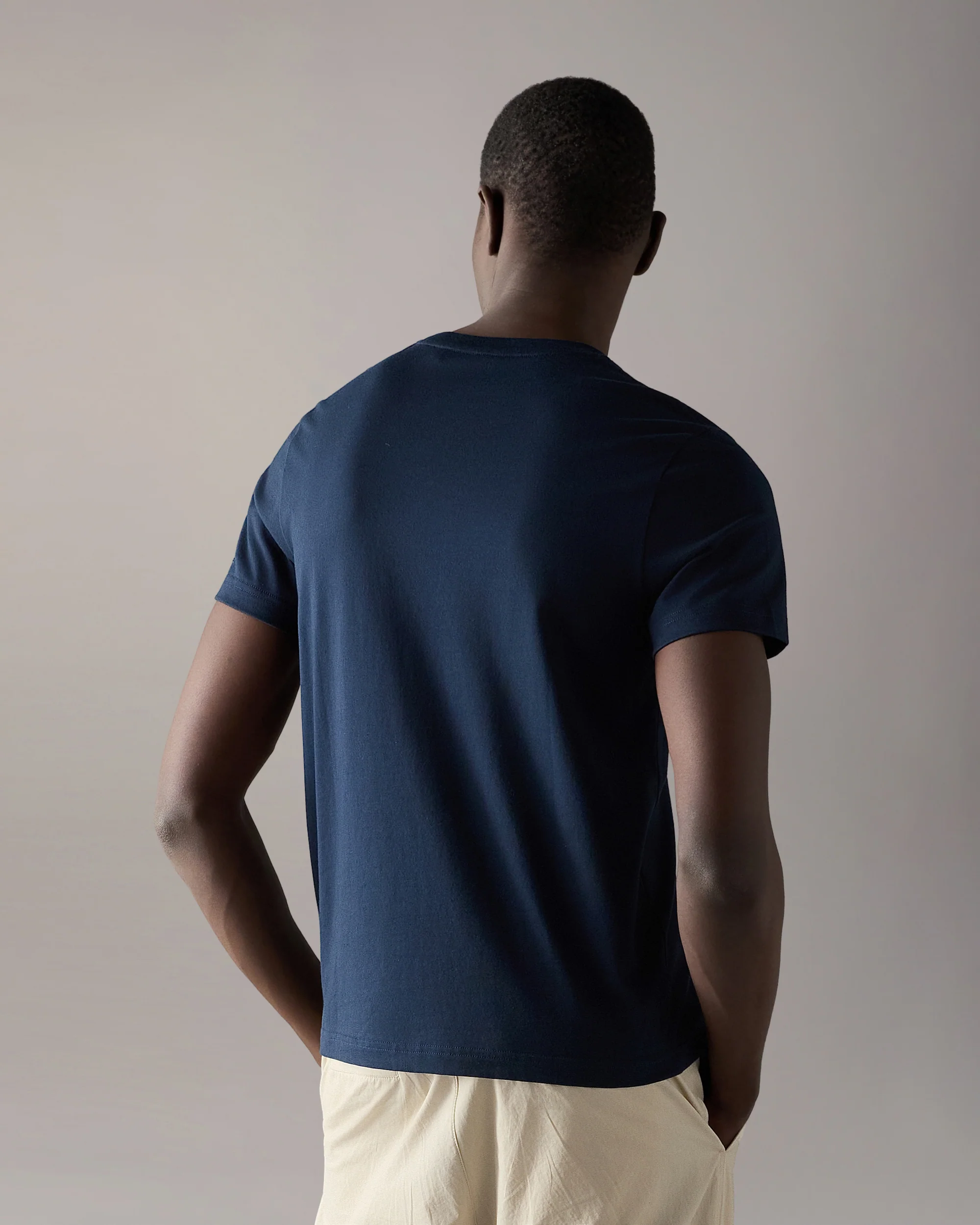 GOLD SERIES CRESCENT T-SHIRT-NAVY - Image 3