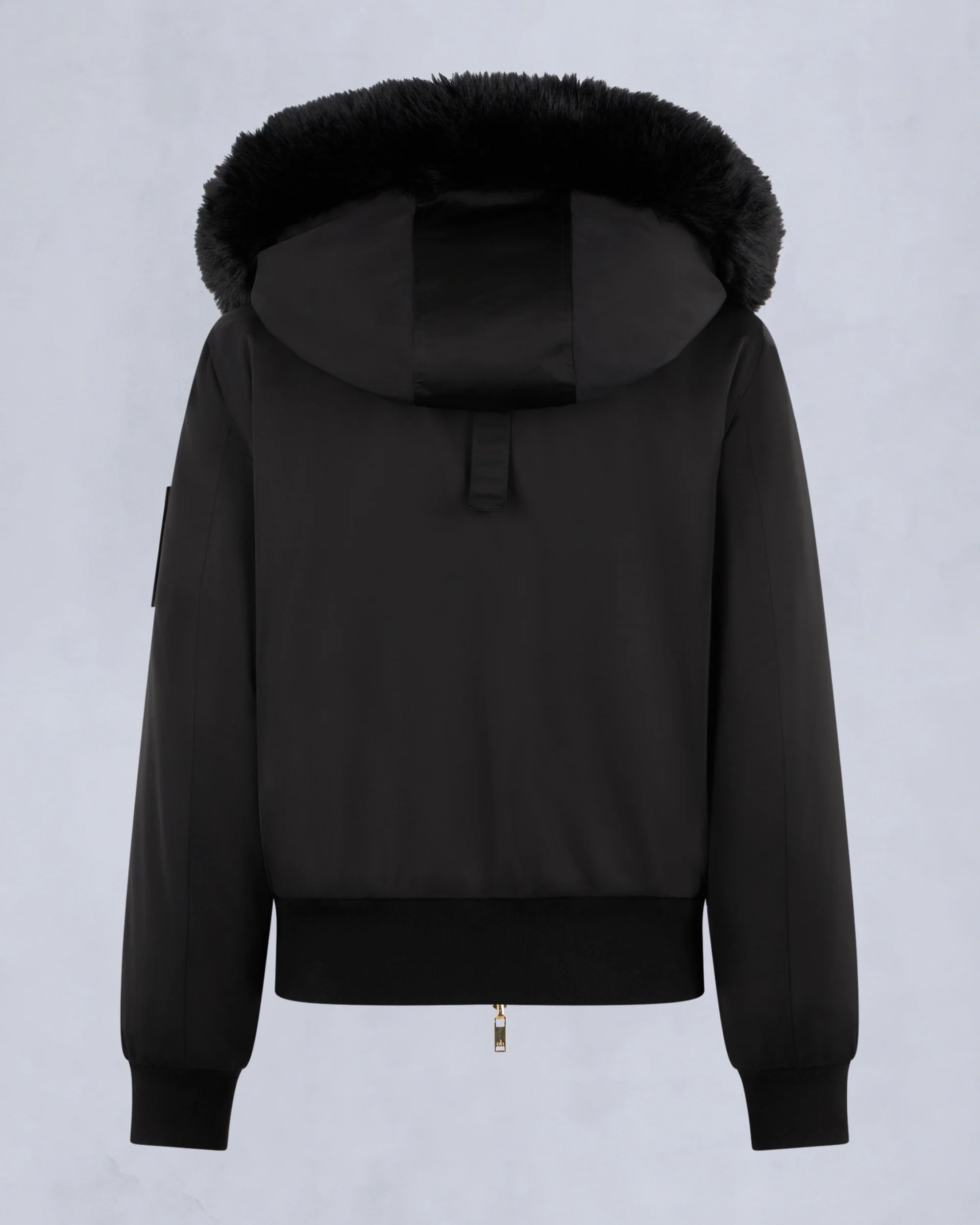 GOLD SERIES ORIGINAL SATIN DEBBIE BOMBER JACKET-BLACK - Image 5