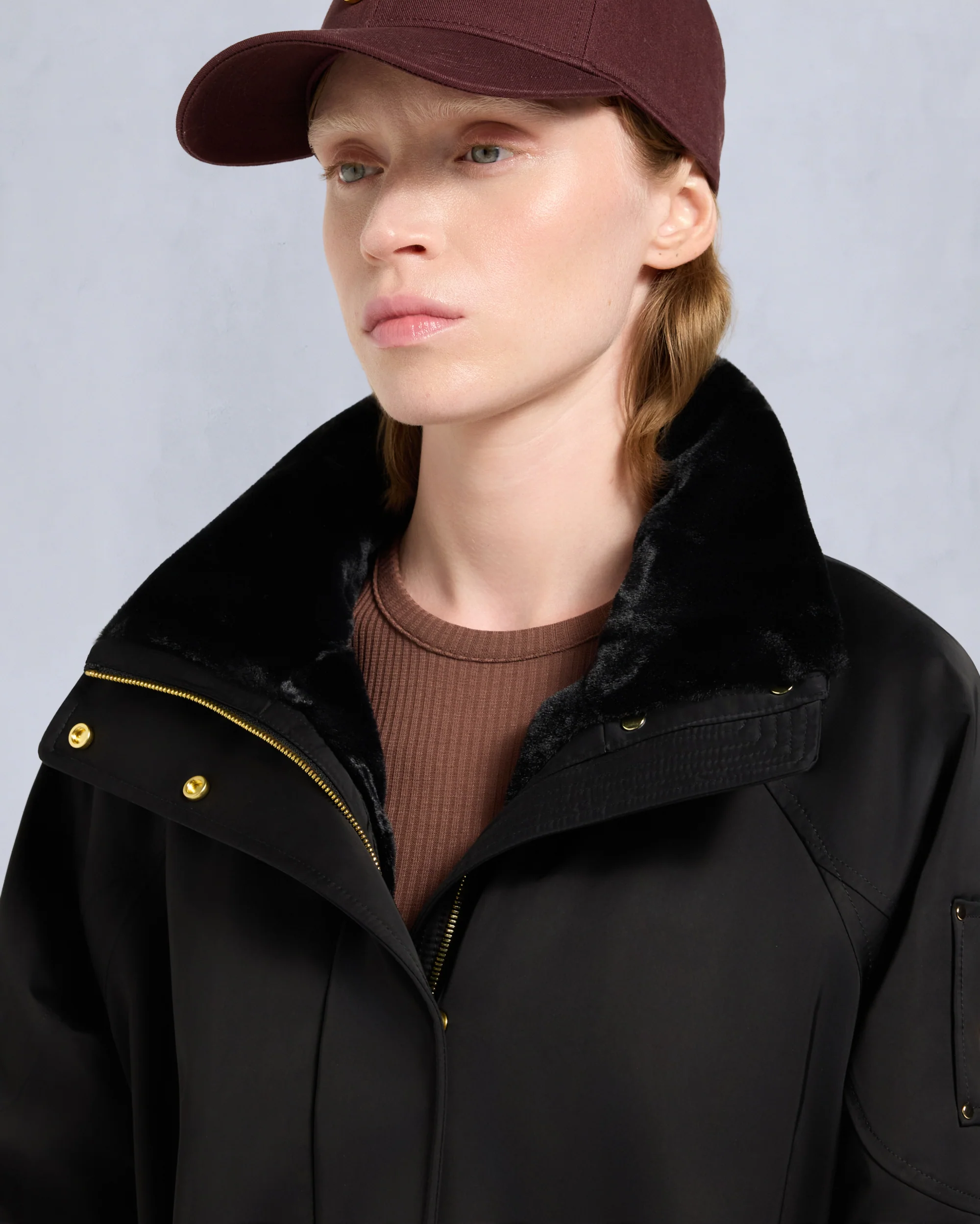 GOLD SERIES SATIN 3Q JACKET-BLACK - Image 7