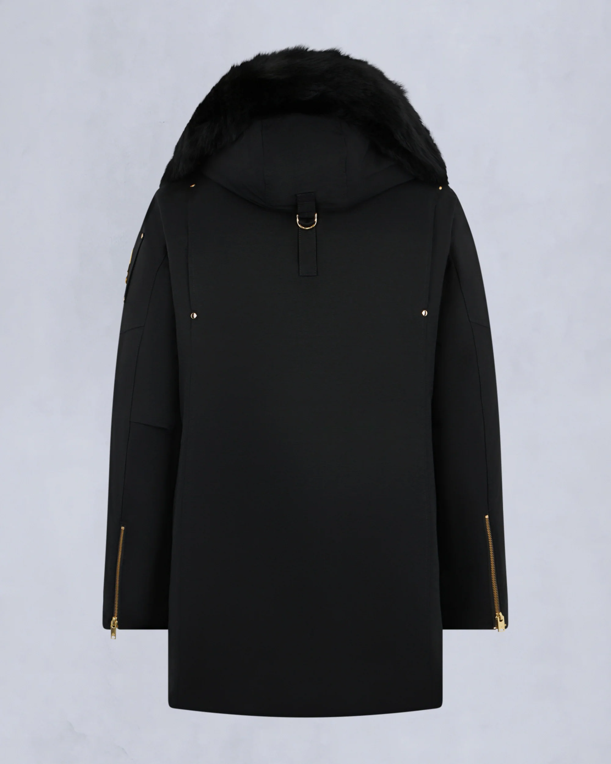 GOLD SERIES SHEARLING TRIM STIRLING PARKA-BLACK/BLACK - Image 5