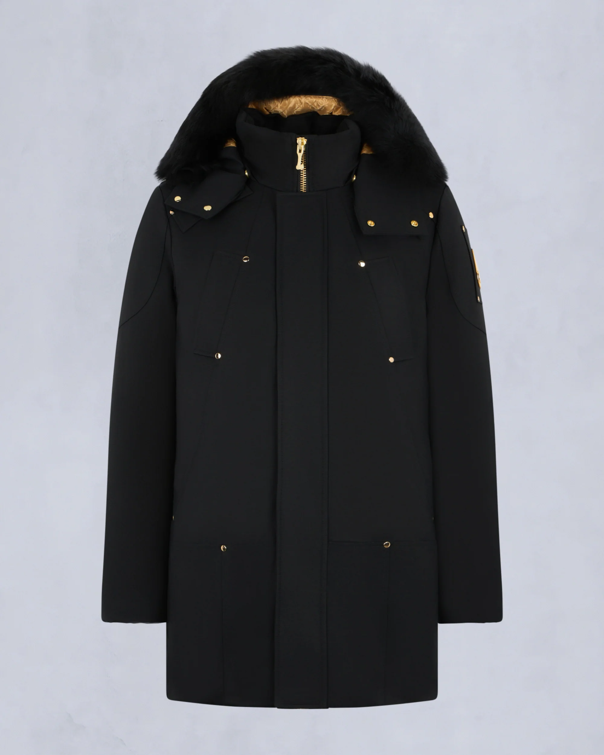 GOLD SERIES SHEARLING TRIM STIRLING PARKA-BLACK/BLACK - Image 6