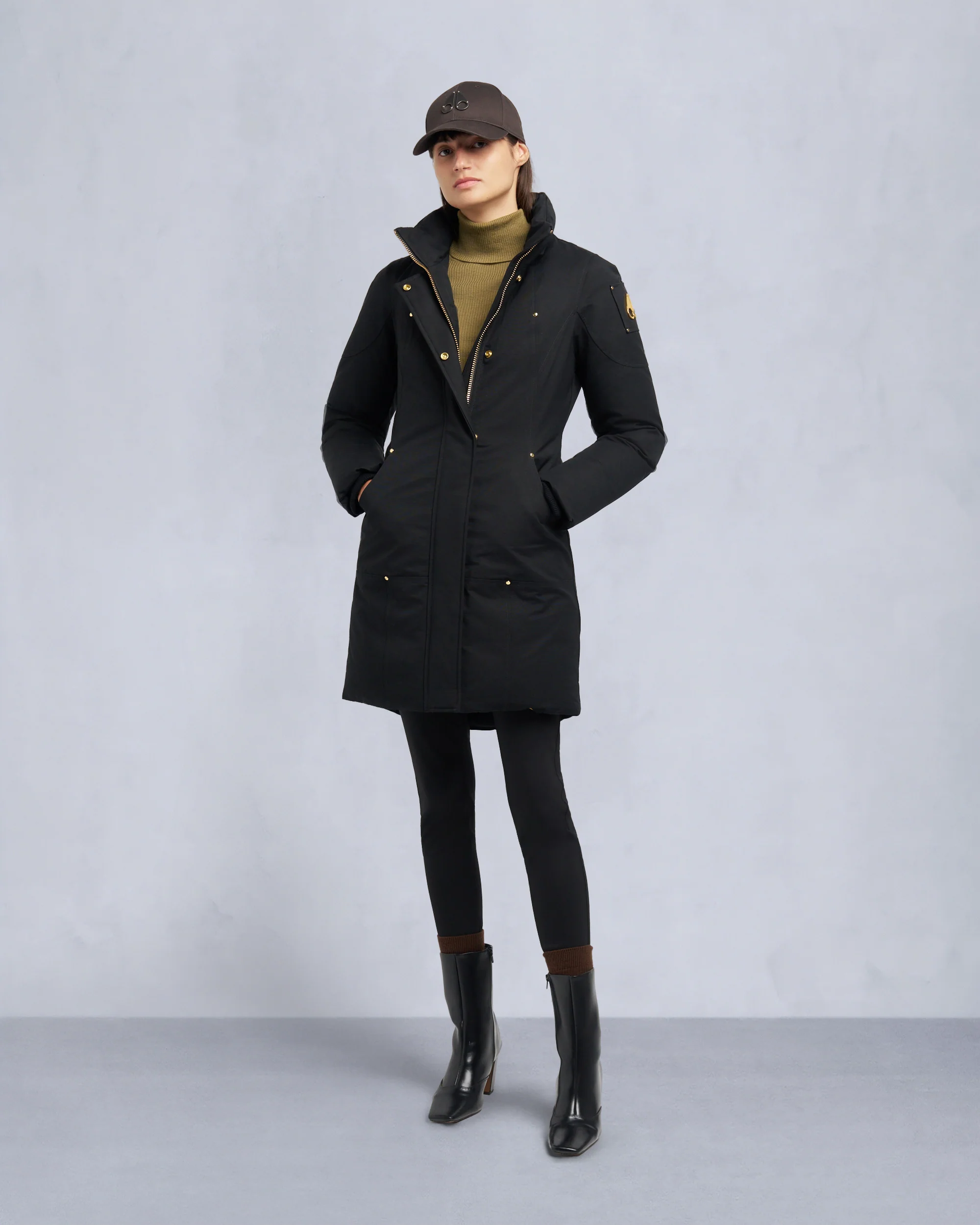 GOLD SERIES STIRLING SHEARLING TRIM PARKA-BLACK/BLACK - Image 7