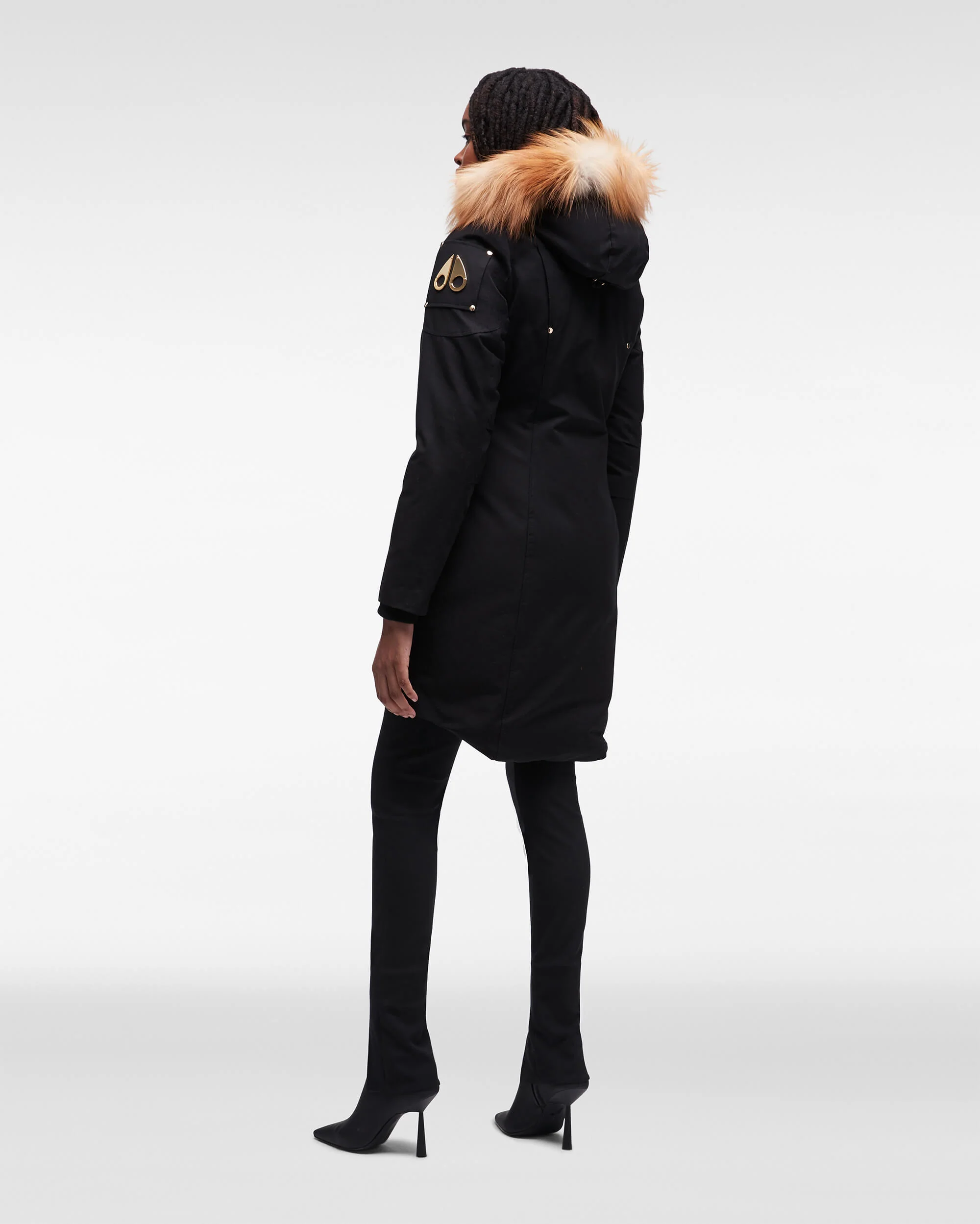 GOLD STIRLING PARKA FUR-BLACK W/ GOLD - Image 3