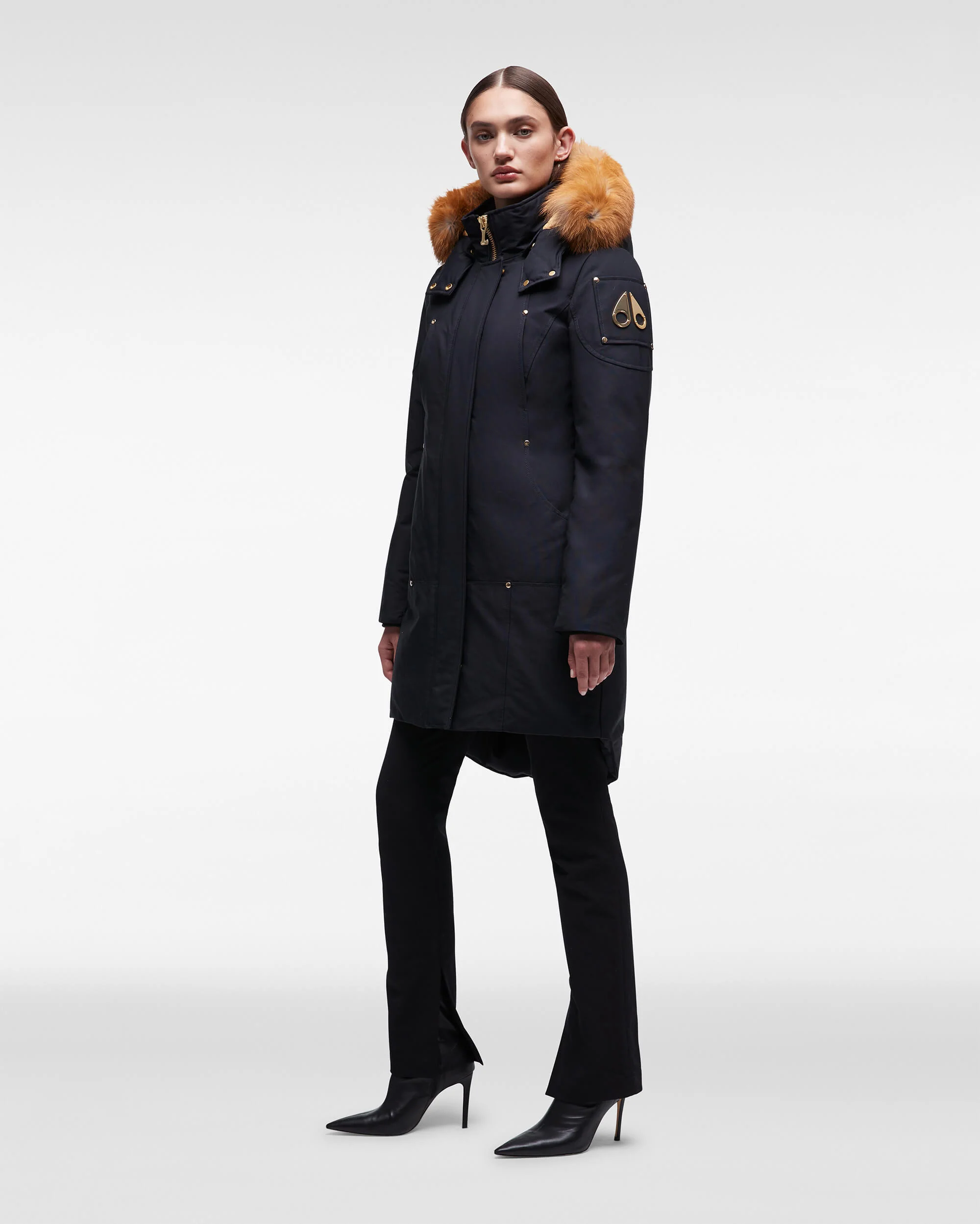 GOLD STIRLING PARKA FUR-NAVY W/GOLD - Image 2