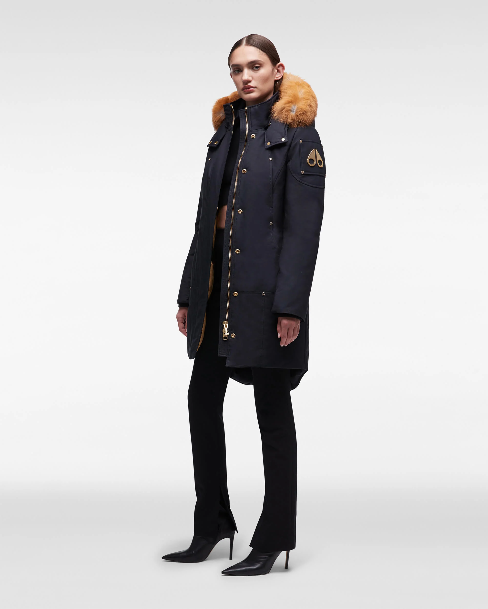 GOLD STIRLING PARKA FUR-NAVY W/GOLD - Image 6