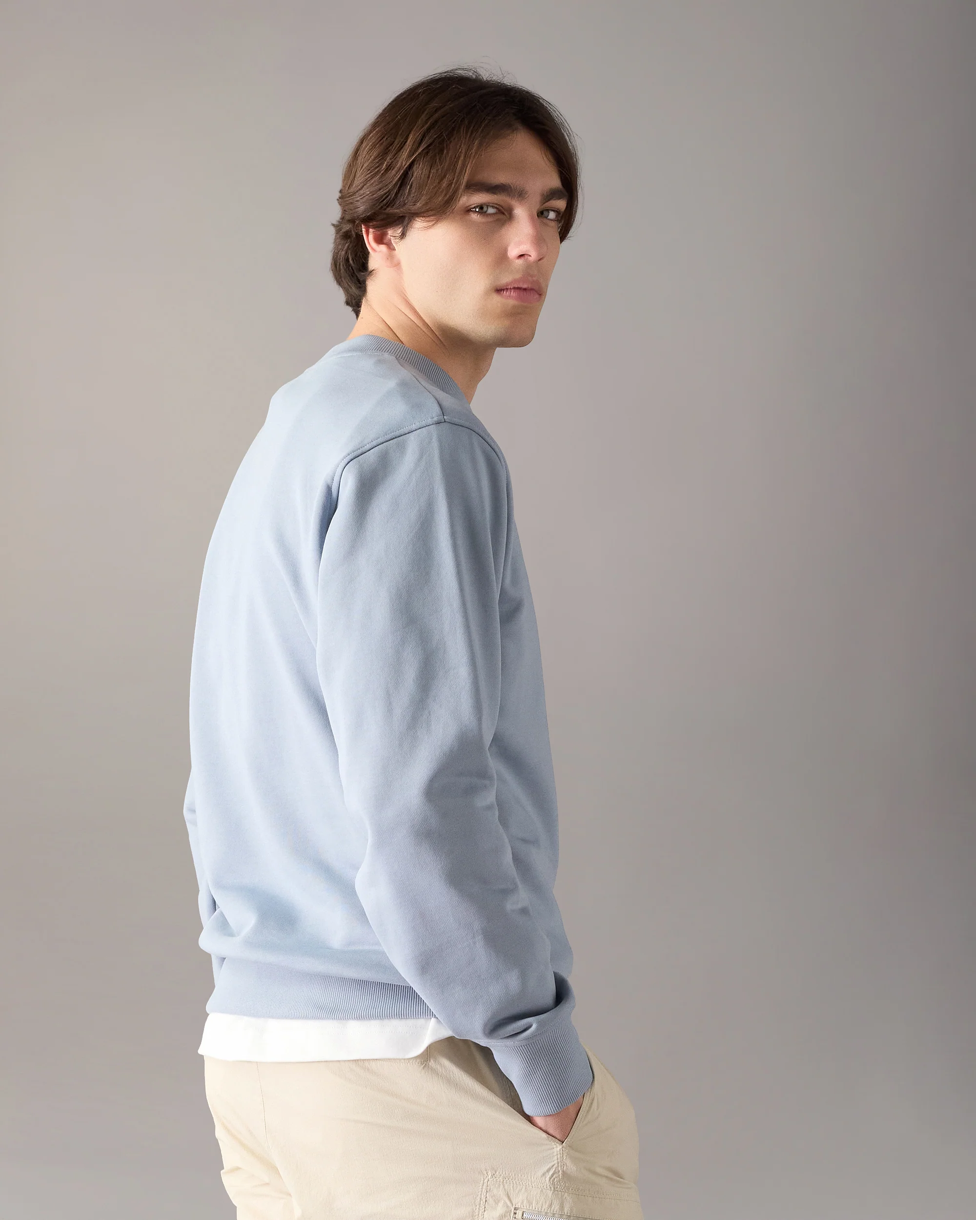 HARTSFIELD CREWNECK SWEATSHIRT-JET STREAM - Image 3