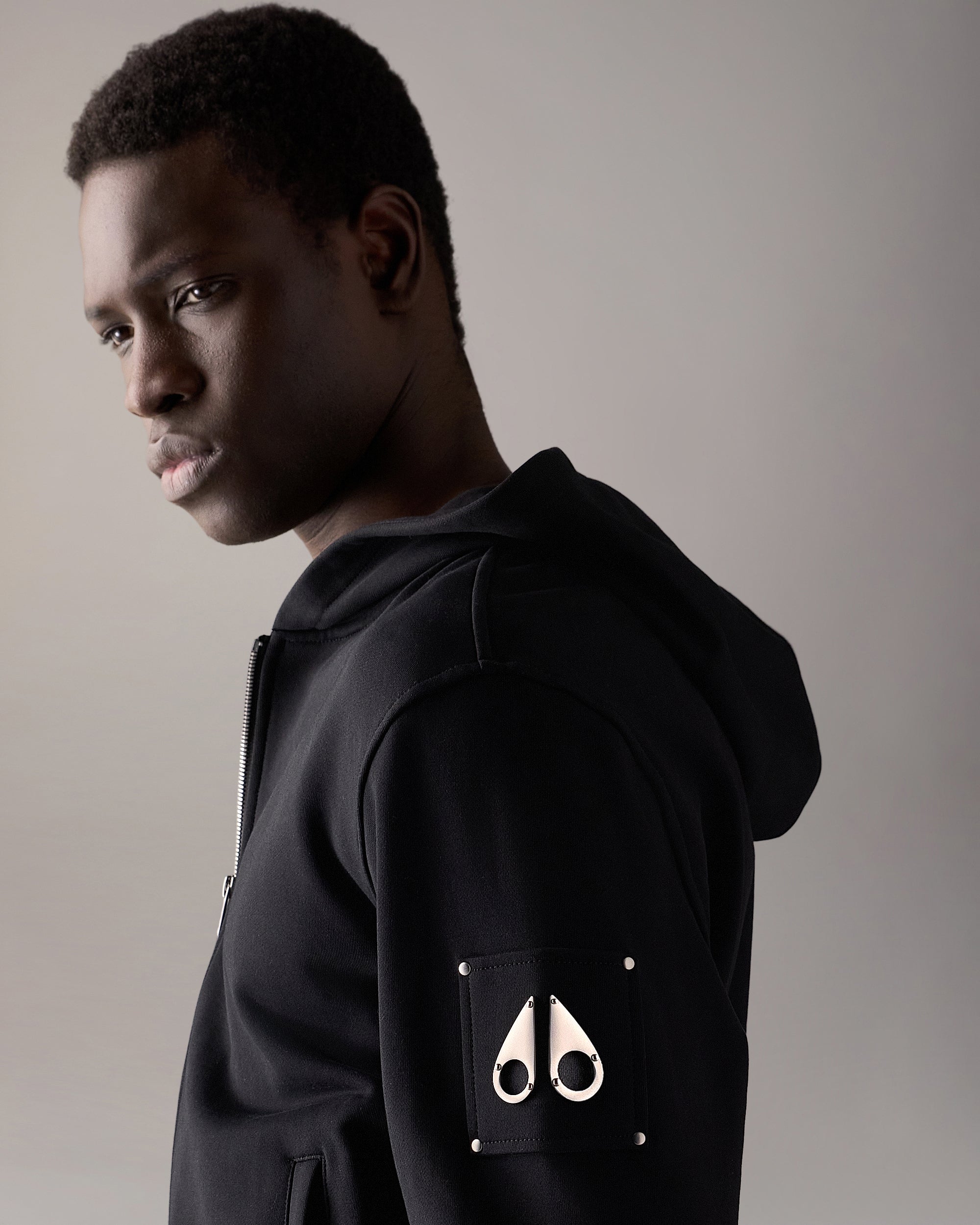 HARTSFIELD ZIP-UP HOODIE-BLACK - Image 6