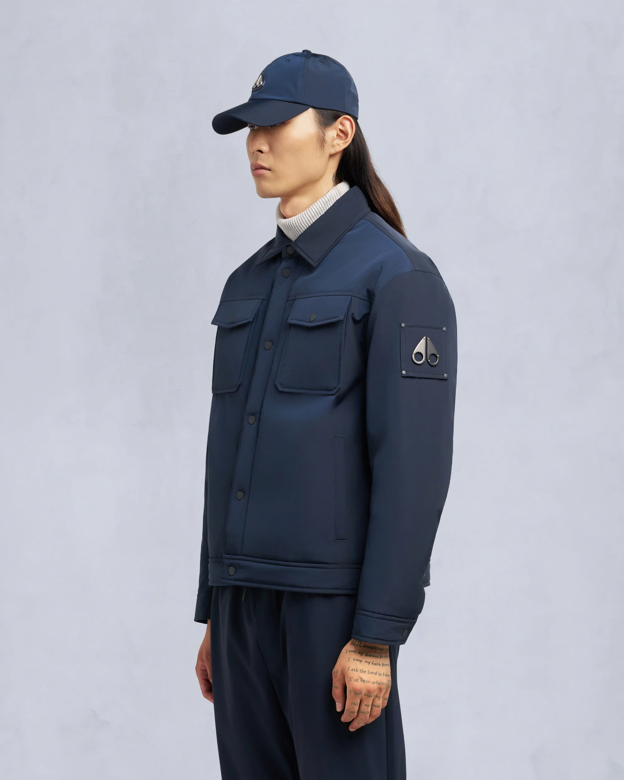 JACQUES BUNNY SHIRT JACKET-NAVY - Image 2