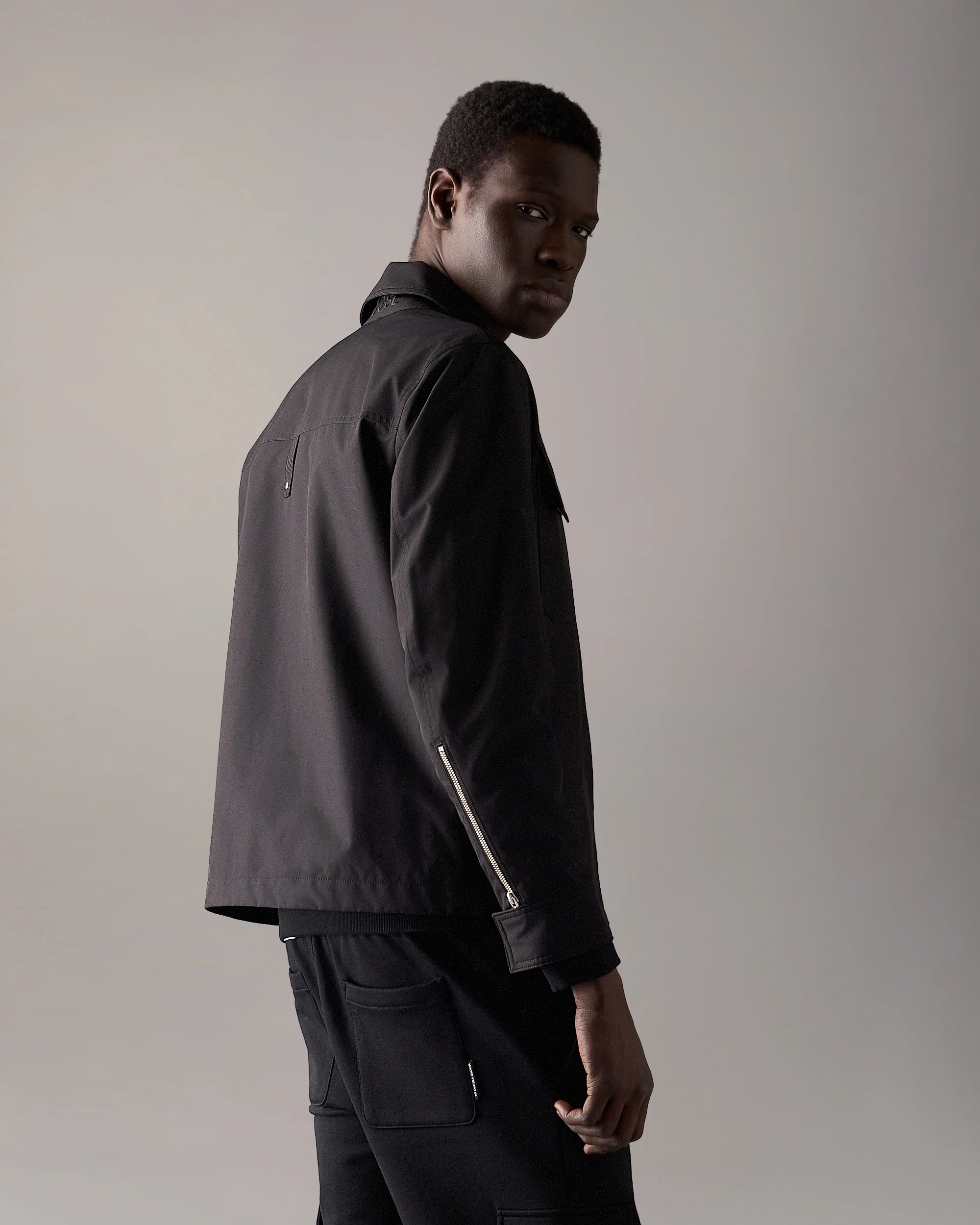 JACQUES SHIRT JACKET-BLACK - Image 3