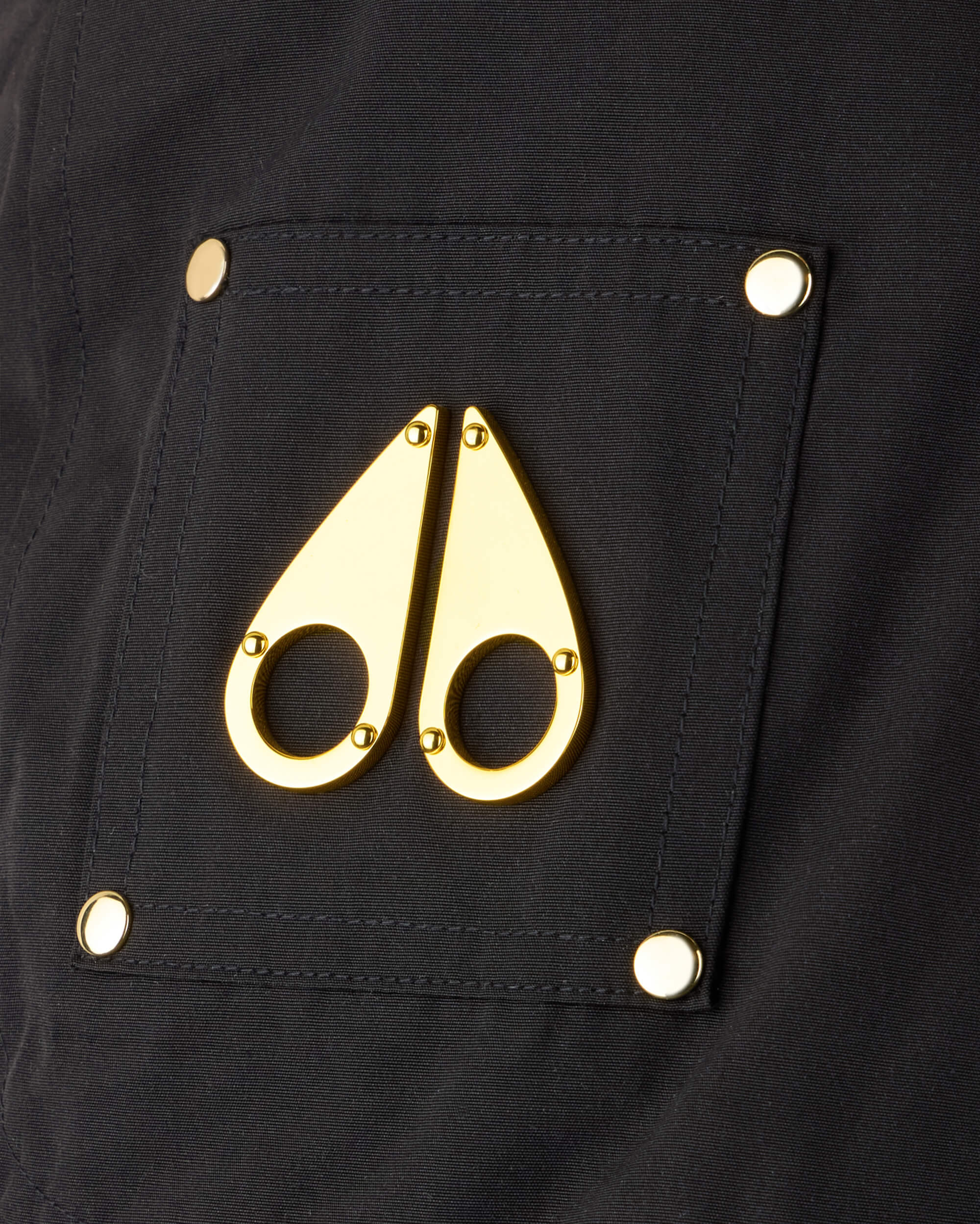 KIDS UNISEX ORIGINAL GOLD SERIES SHEARLING TRIM BOMBER JACKET-BLACK/BLACK - Image 4