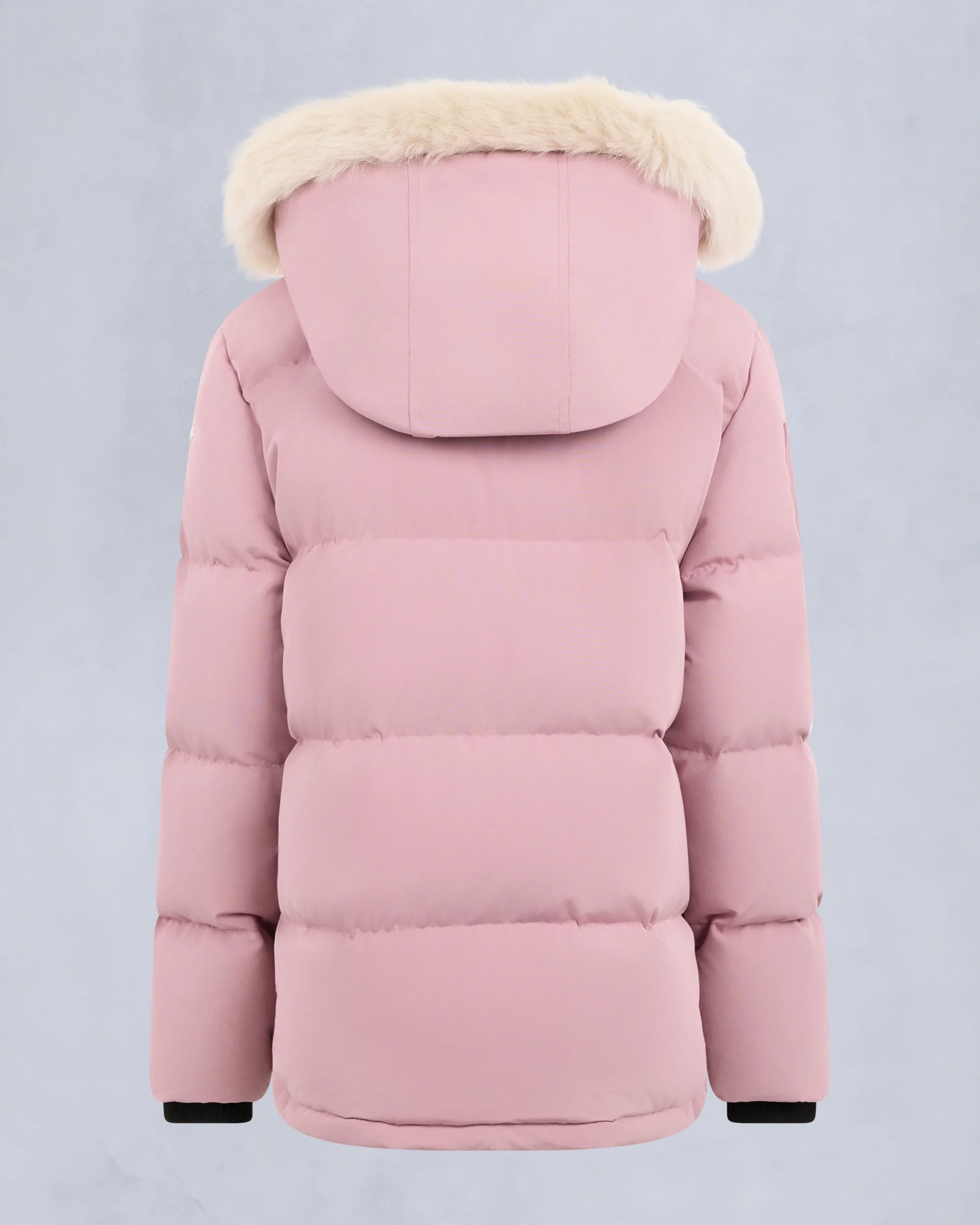 KIDS UNISEX ORIGINAL SHEARLING TRIM 3Q JACKET-MAUVE/ALABASTER - Image 2