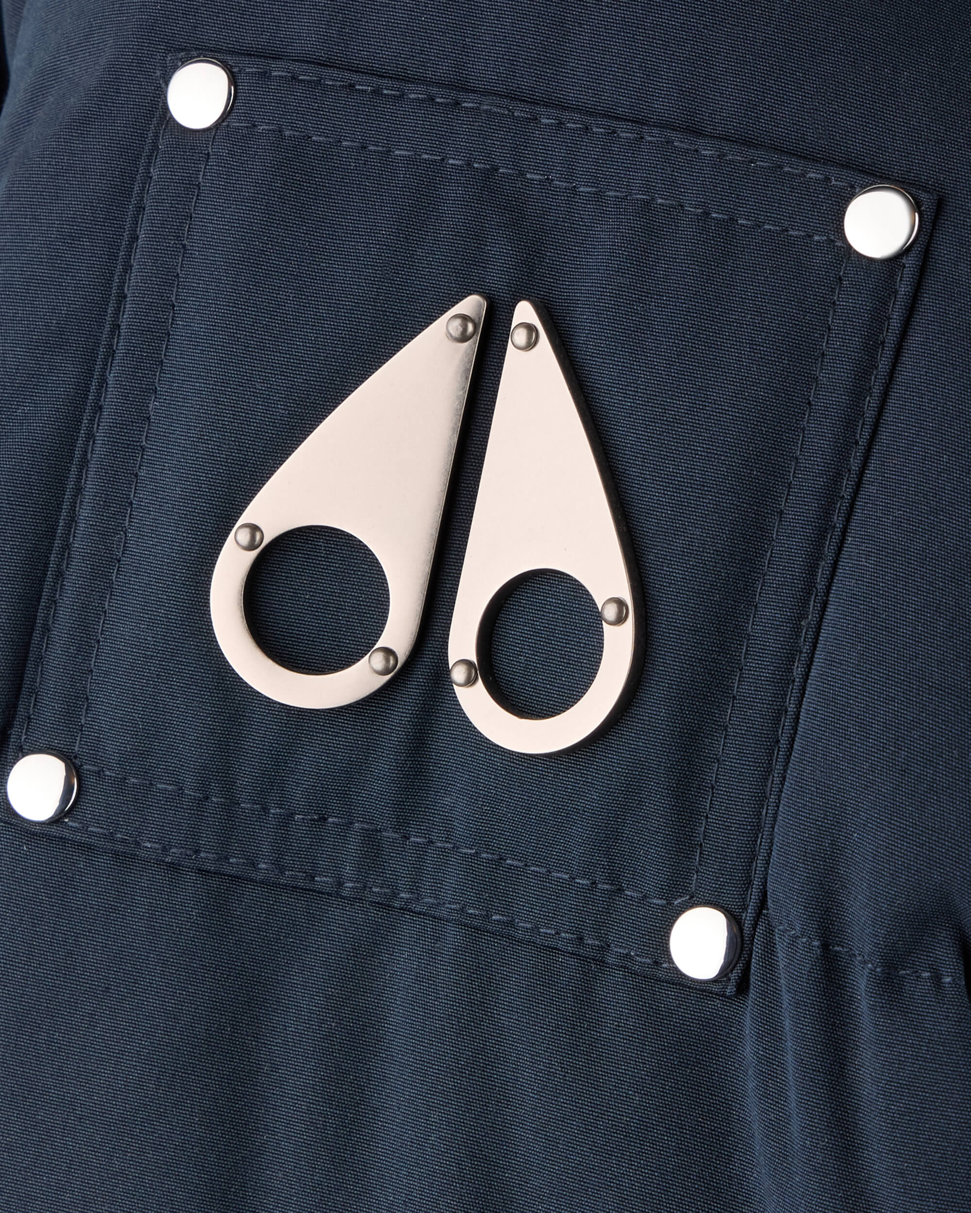KIDS UNISEX ORIGINAL SHEARLING TRIM 3Q JACKET-NAVY/BLACK - Image 4