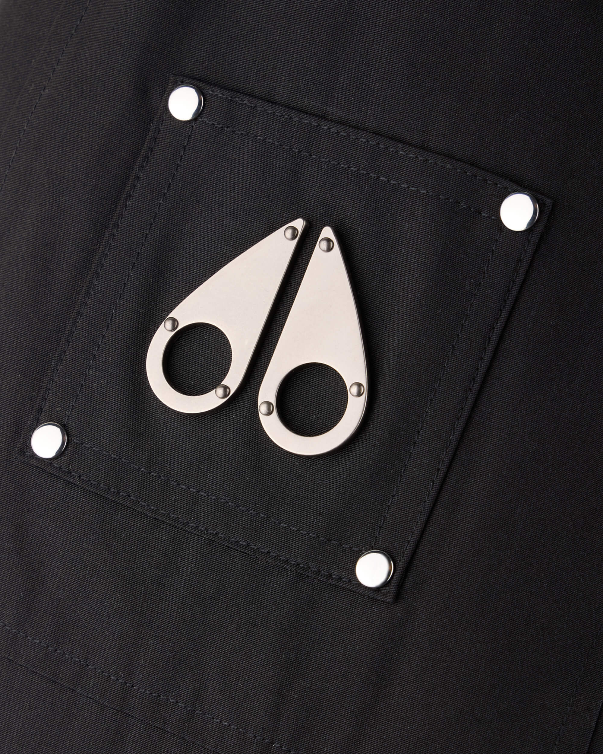 KIDS UNISEX ORIGINAL SHEARLING TRIM BOMBER -BLACK/BLACK - Image 4