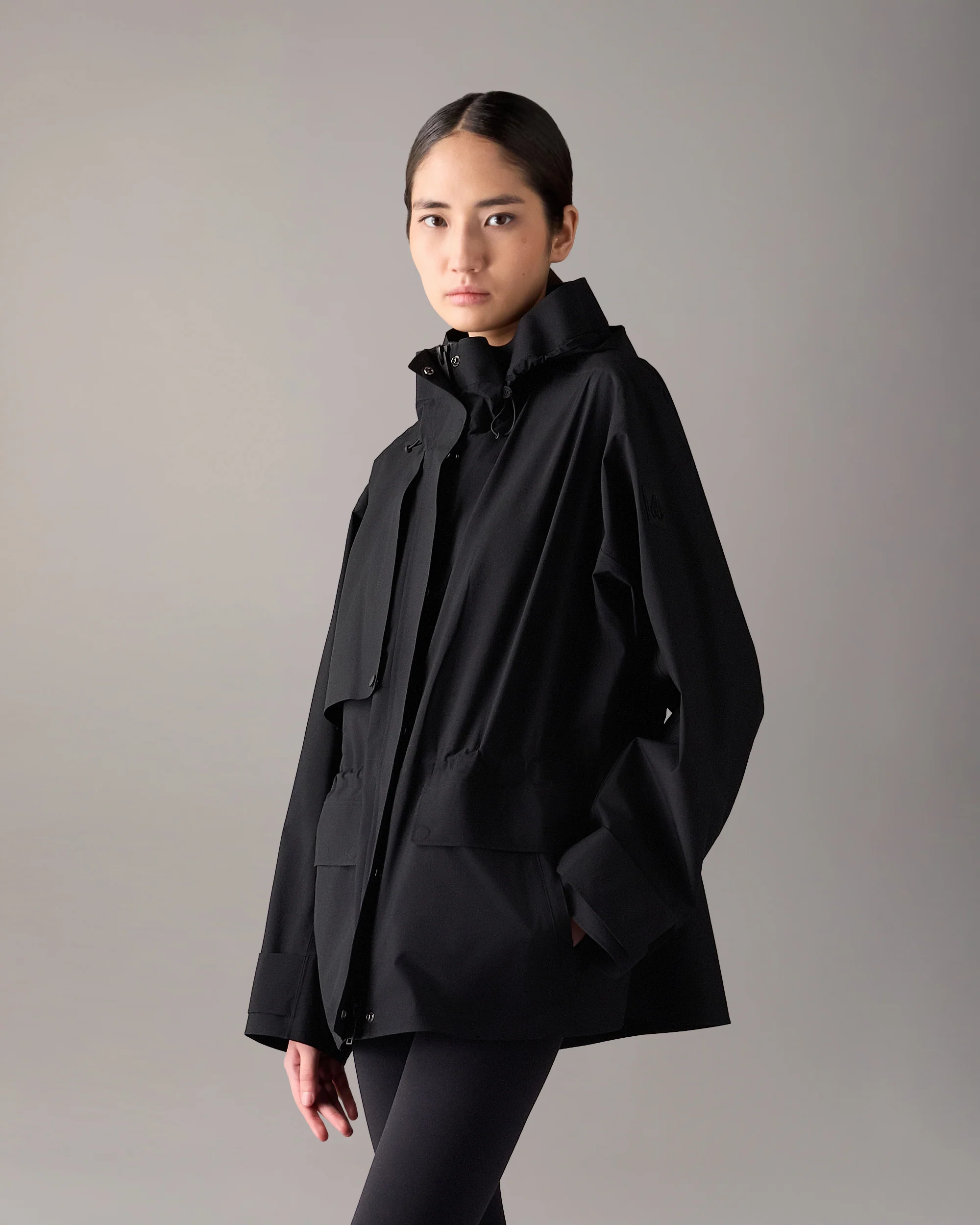 LAURIER RAIN JACKET-BLACK - Image 2