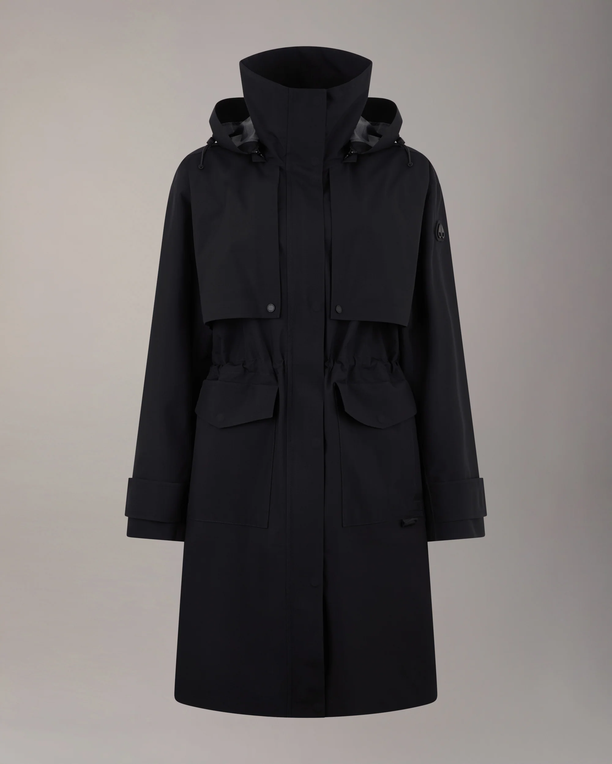 LAURIER RAIN PARKA-BLACK - Image 7