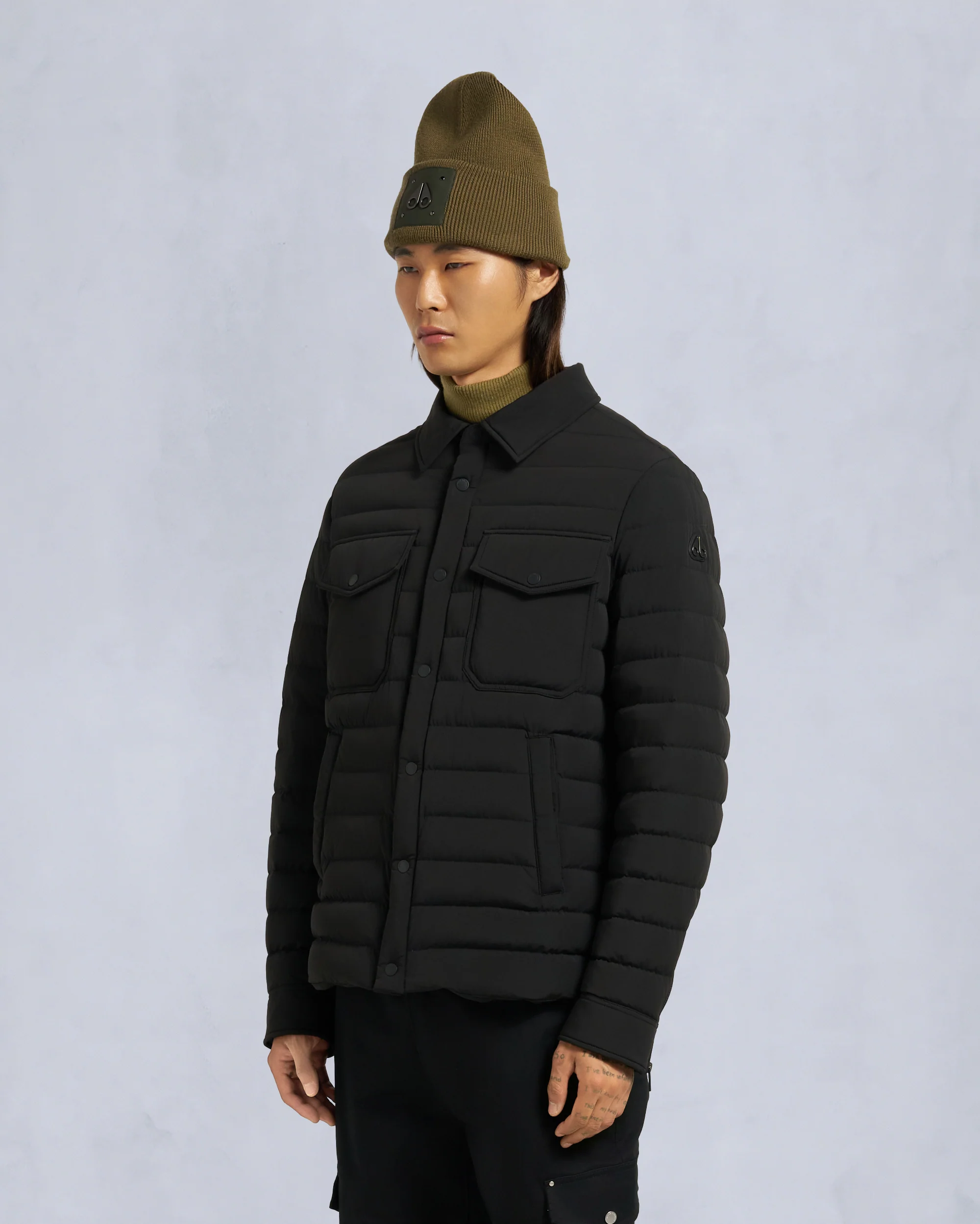 LENNOX SHIRT JACKET-BLACK - Image 2