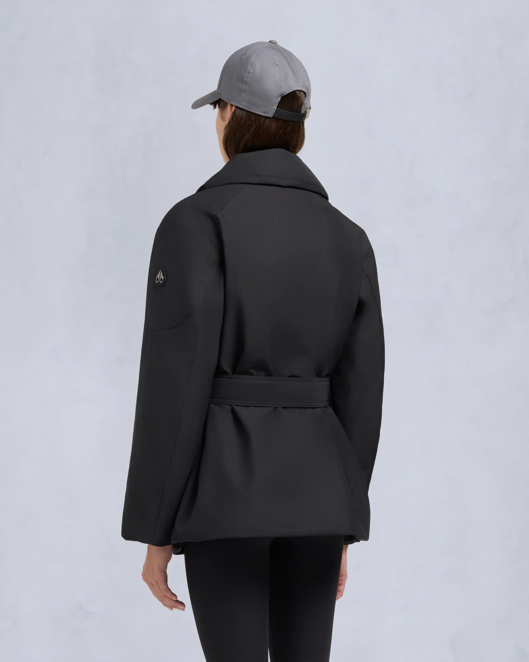 LONSDALE SHORT WRAP JACKET-BLACK - Image 3