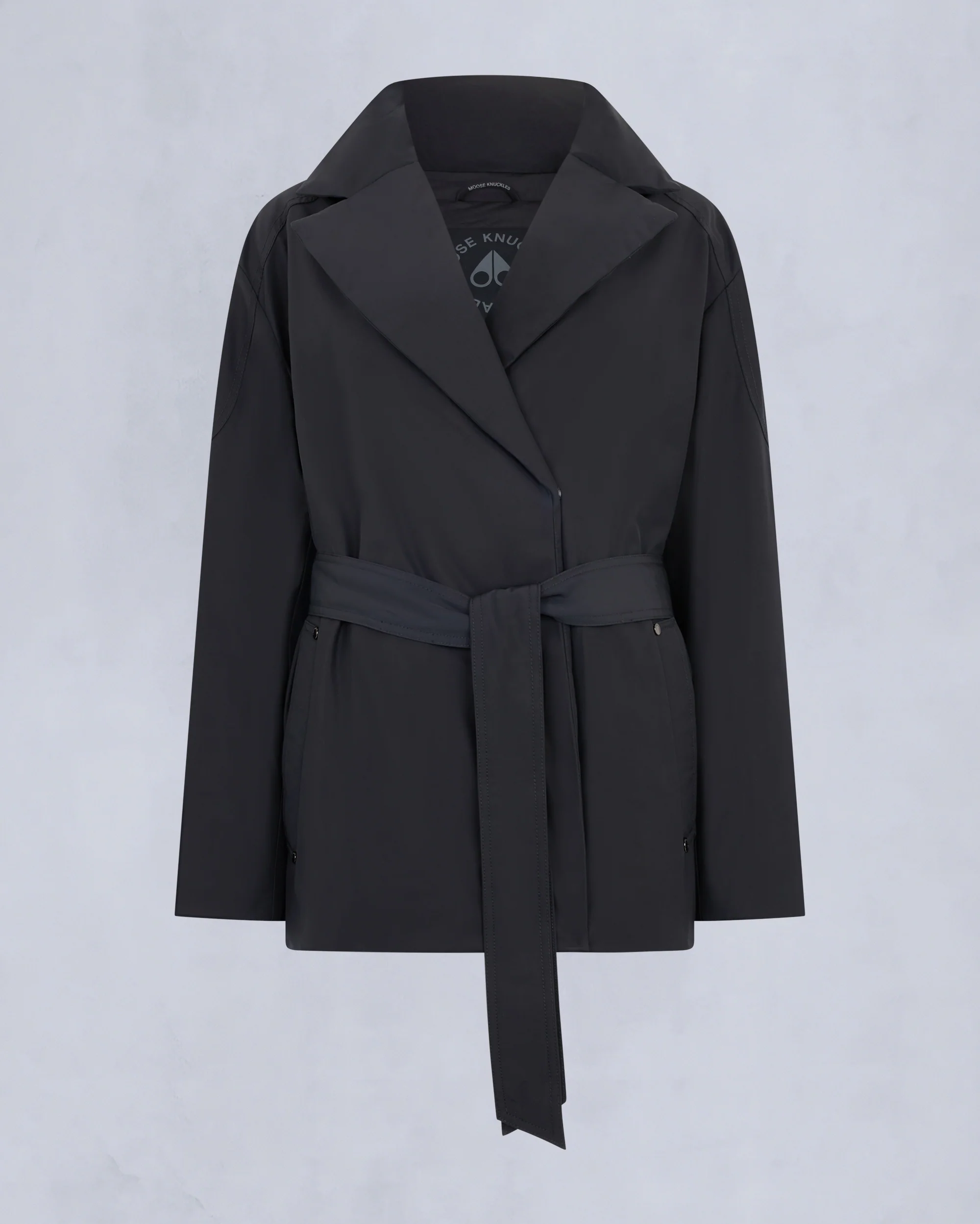 LONSDALE SHORT WRAP JACKET-BLACK - Image 7