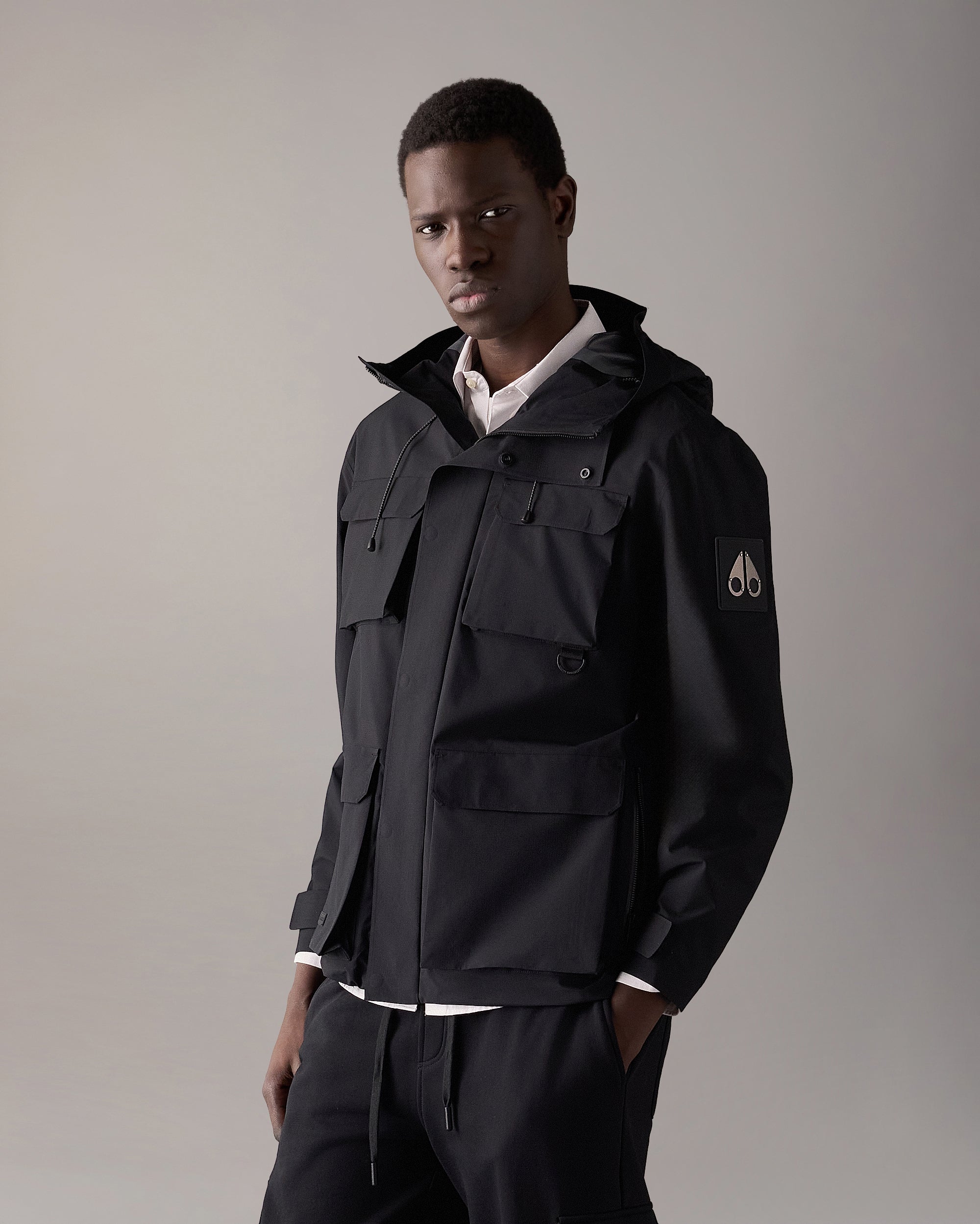 MANSFIELD RAIN JACKET-BLACK - Image 2