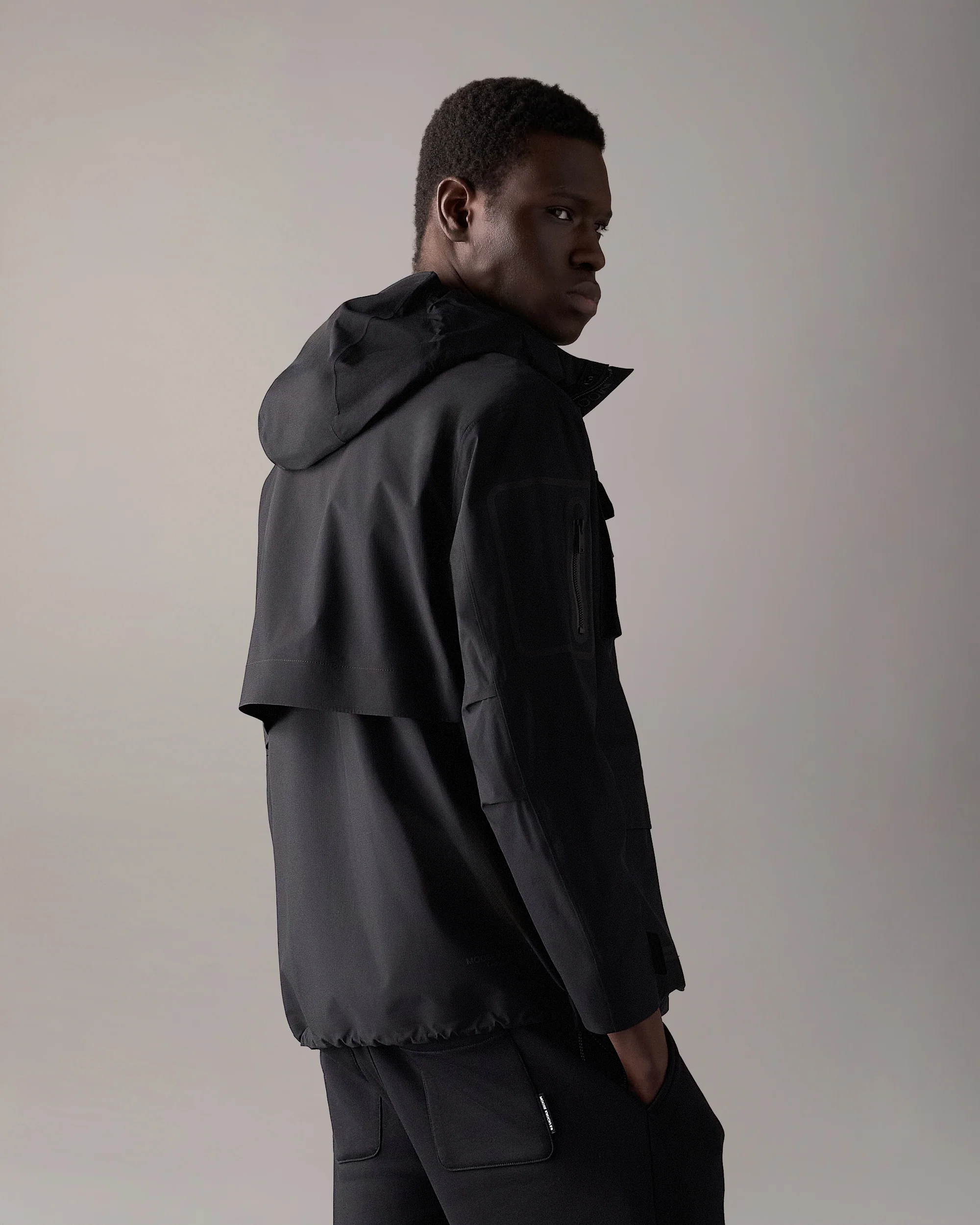 MANSFIELD RAIN JACKET-BLACK - Image 3